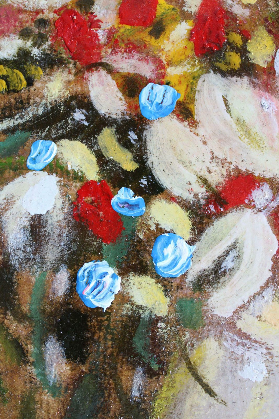 Uldis Krauzebouquet With Tulips. 2023, Cardboard, Mixed Media, 32x23 Cm2023 photo 328.0