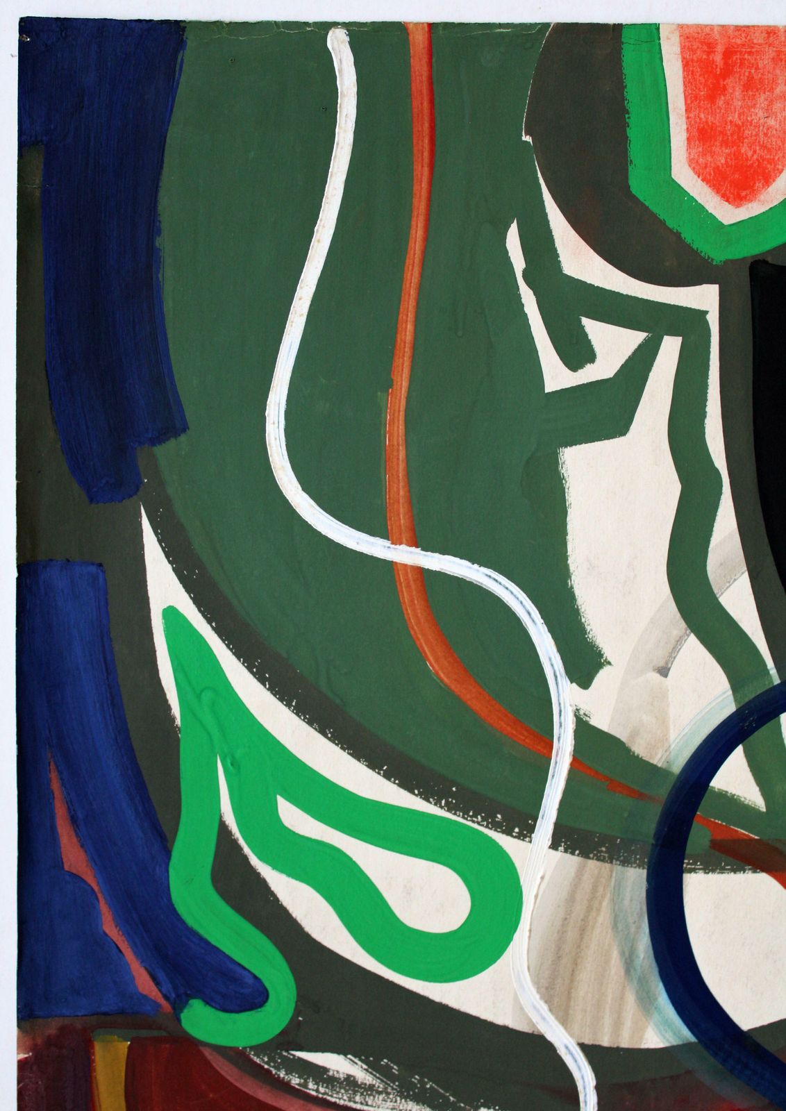 Gunars Klavain Memory Of Louis Washkansky. 1960s, Paper, Gouache, 86x61 Cm1960s photo Art