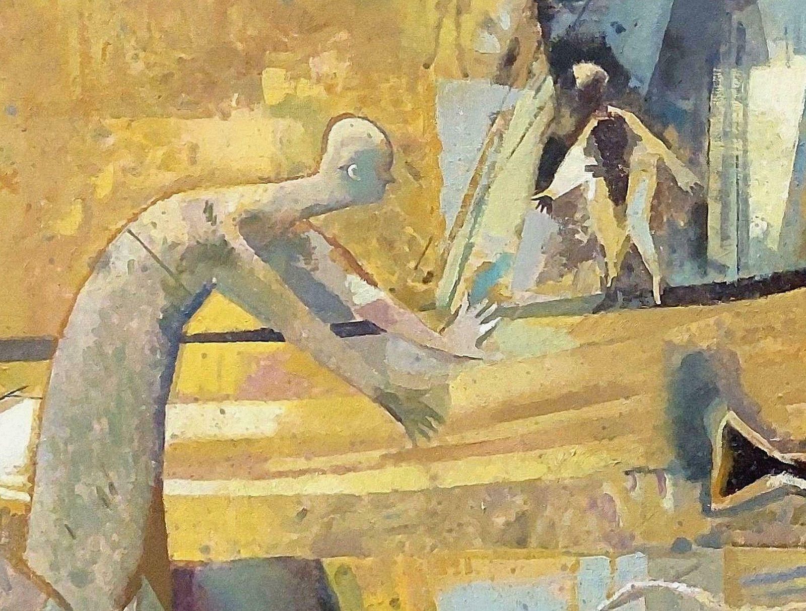 Victor Karnauh Conversation. Oil On Canvas, 160x130 Cm photo furniture