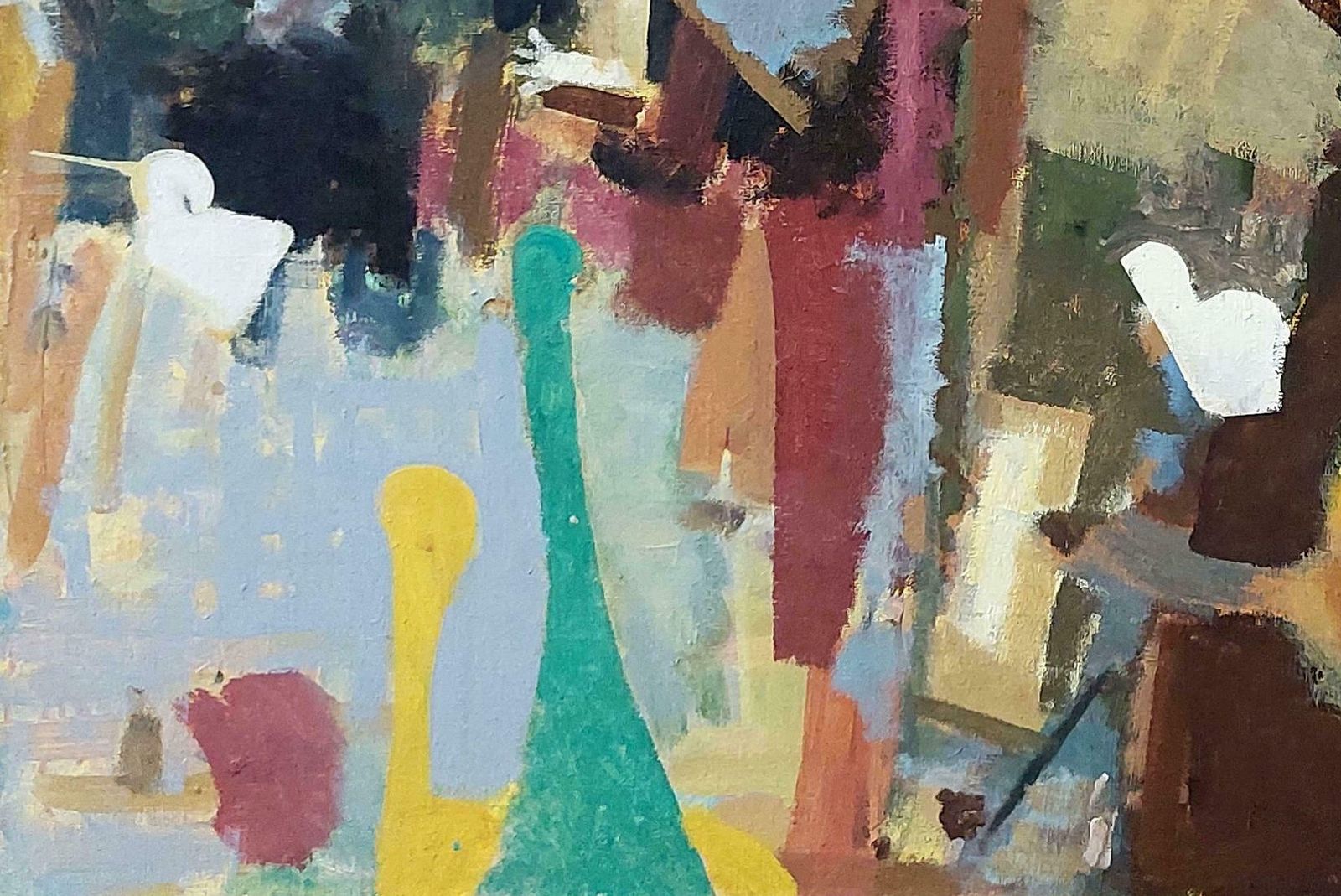 Victor Karnauh Conversation. Oil On Canvas, 144x125 Cm photo Art