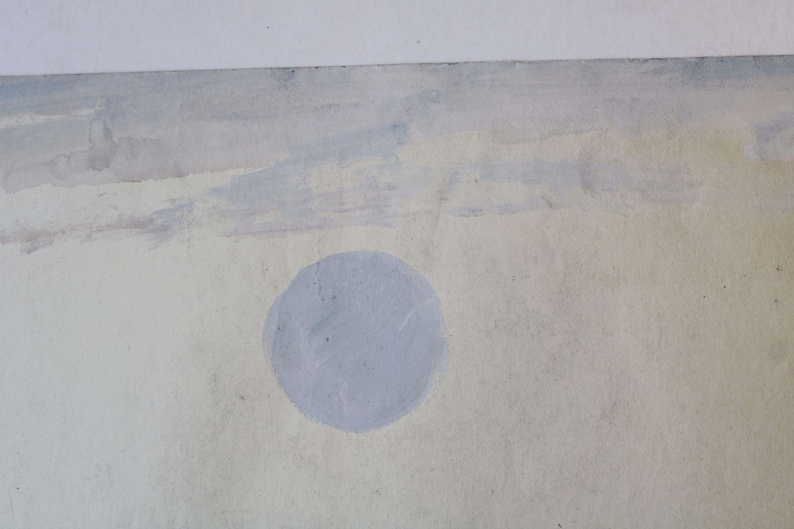 Gunars Klavamushrooms And Mountains. 1968, Paper, Gouache, 83, 5 X 59, 5 Cm1968 photo vintage