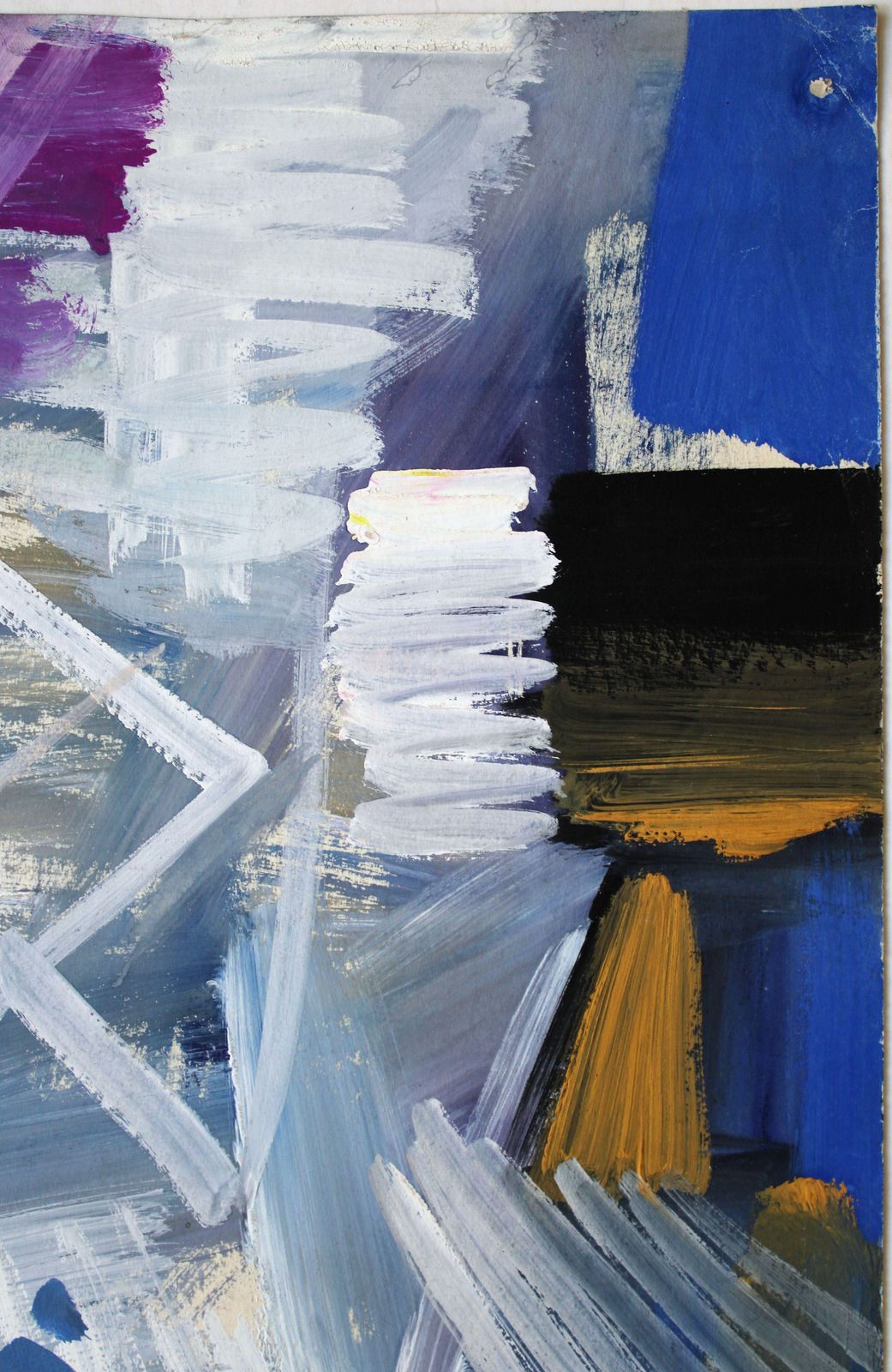 Gunars Klavaabstract With Vase. 1965, Paper, Gouache, 79 X 59, 5 Cm1965 photo for sale
