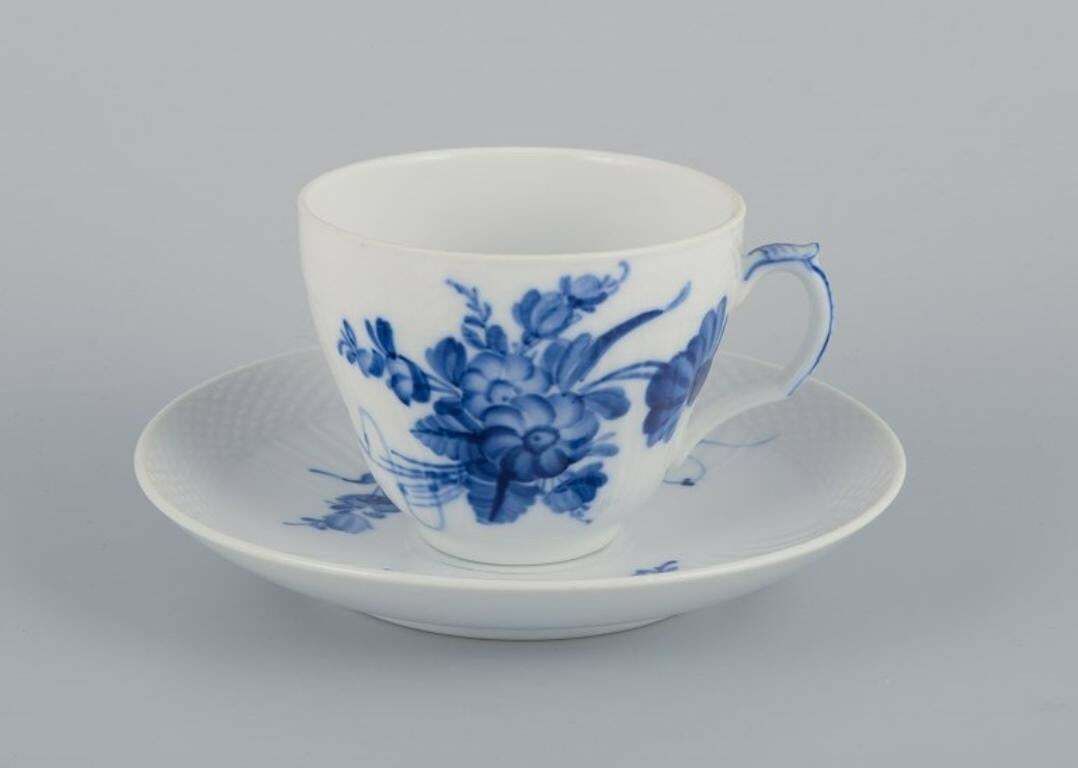Royal Copenhagen Blue Flower Curved, Six Coffee Cups With Saucers. photo furniture