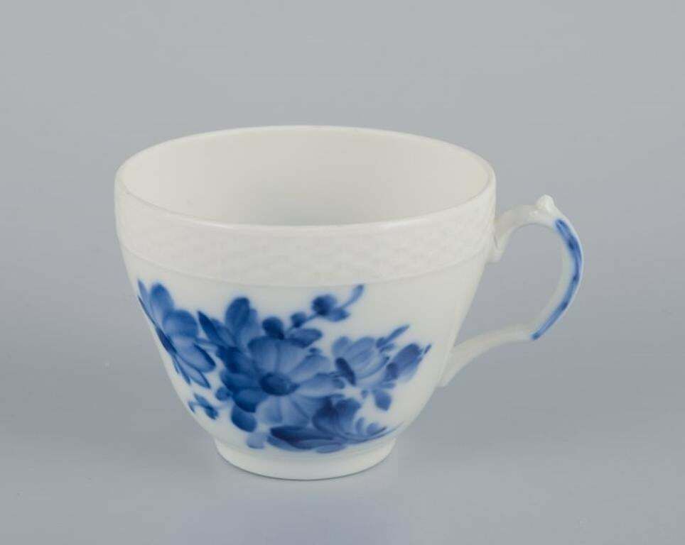 Royal Copenhagen Blue Flower Braided, Six Coffee Cups With Saucers. photo for sale