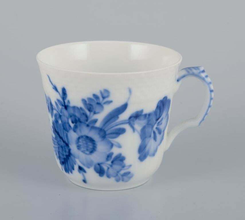 Royal Copenhagen Blue Flower. Set Of Six Coffee Cups With Saucers. photo for sale