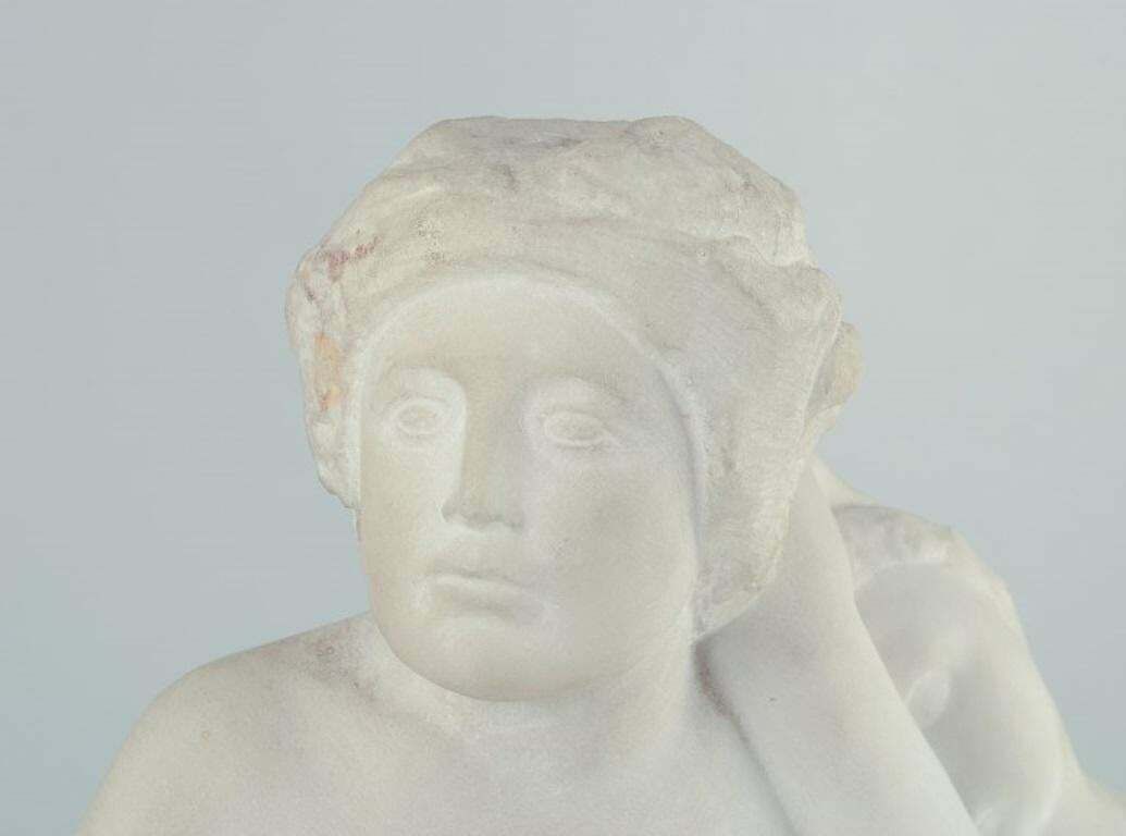 Jean René Carrière. Large And Impressive "Naiades"  Marble Group Sculpture. photo for sale