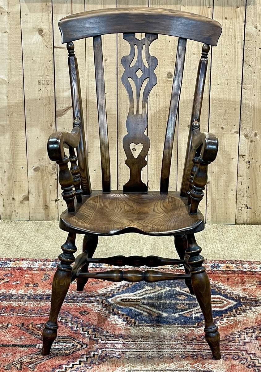 English Ash Armchair From The 1950s photo vinterior