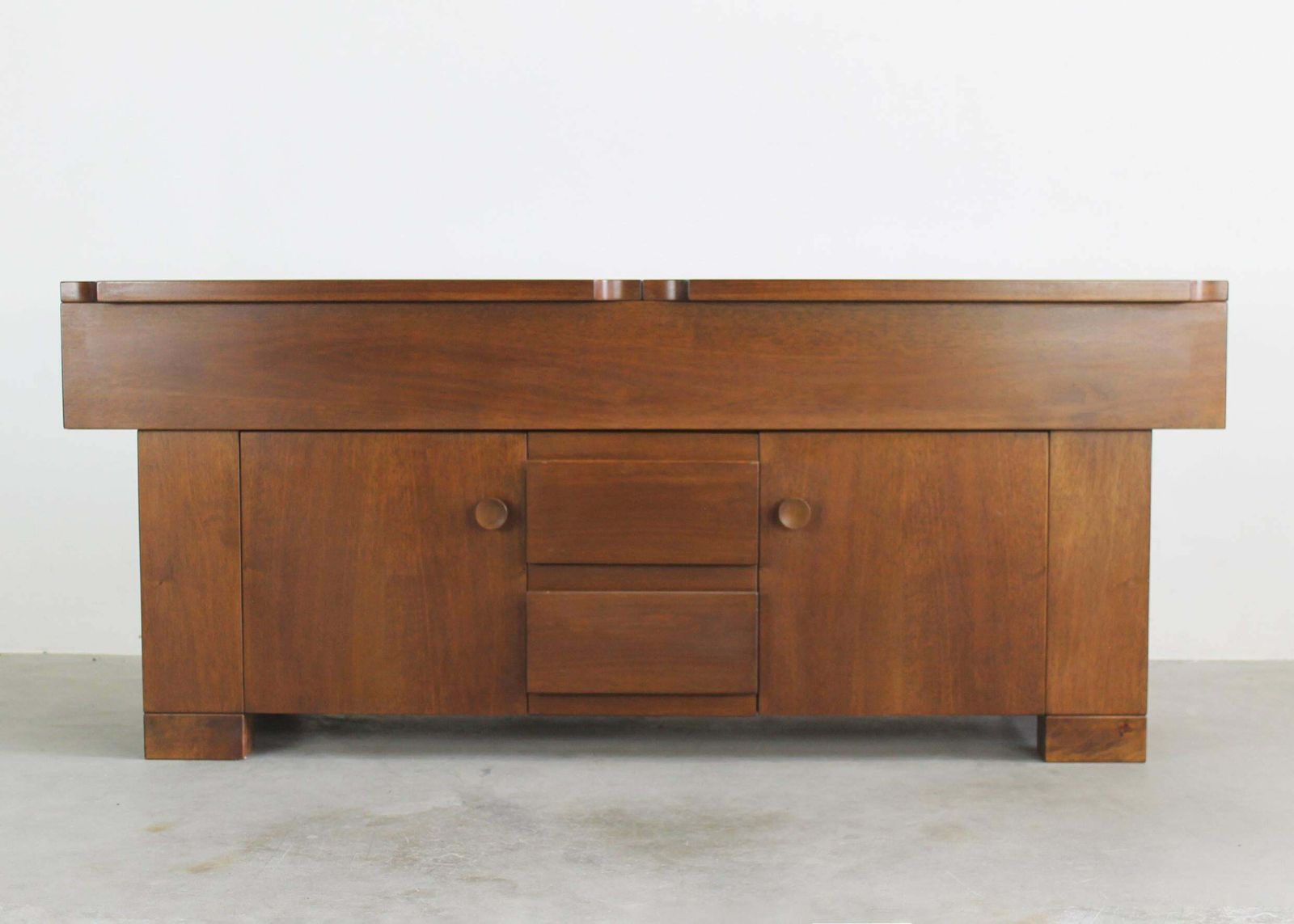 Giovanni Michelucci Torbecchia Sideboard In Walnut Wood By Poltronova 1964 photo furniture