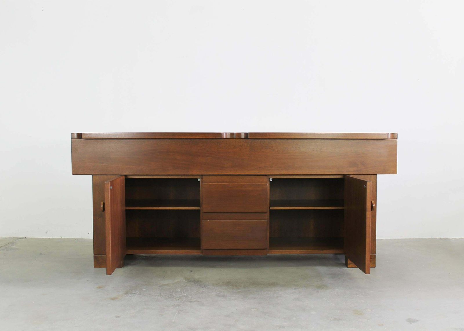 Giovanni Michelucci Torbecchia Sideboard In Walnut Wood By Poltronova 1964 photo 3920.0