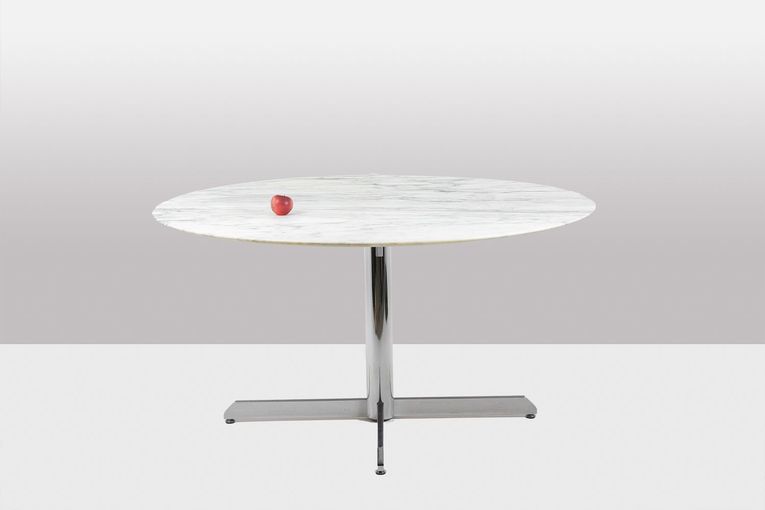 Florence Knoll For Knoll. Table In Marble And Chromed Metal. Circa 1960. Ls55671908u photo for sale