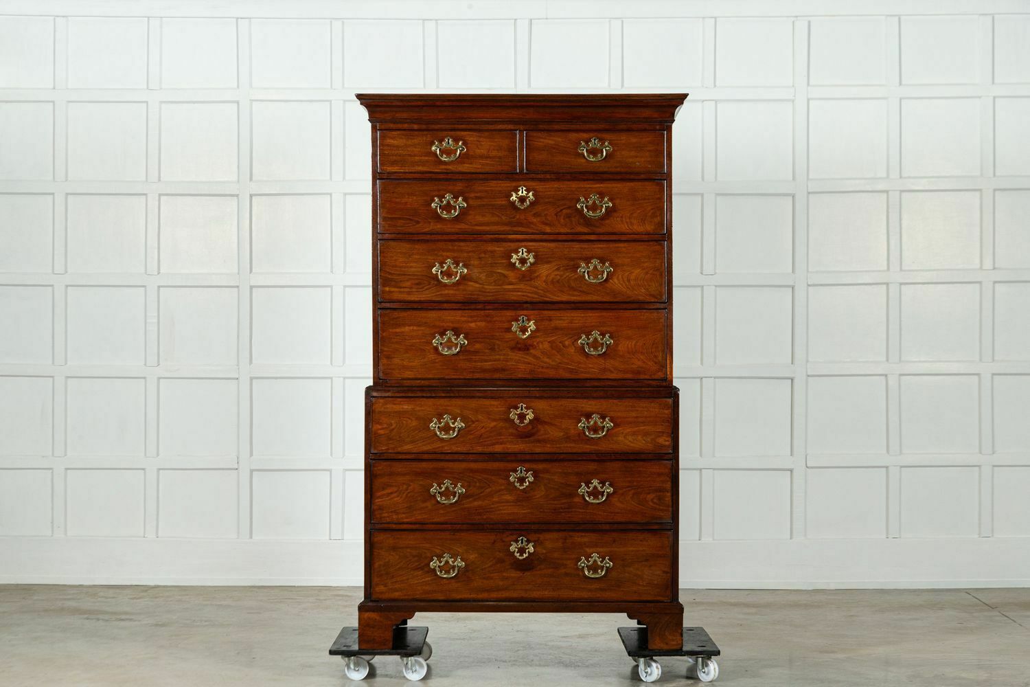 English George III Mahogany Chest On Chest photo for sale