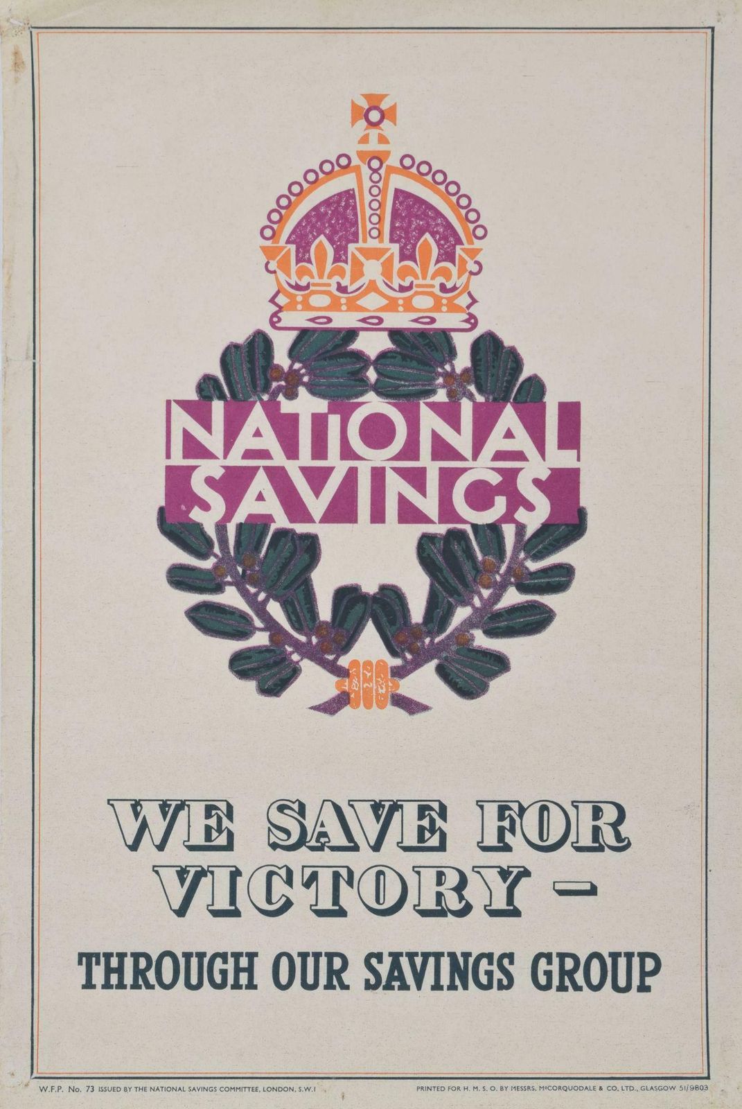 Unknownwe Save For Victory Original Vintage National Savings Poster1939   1945
