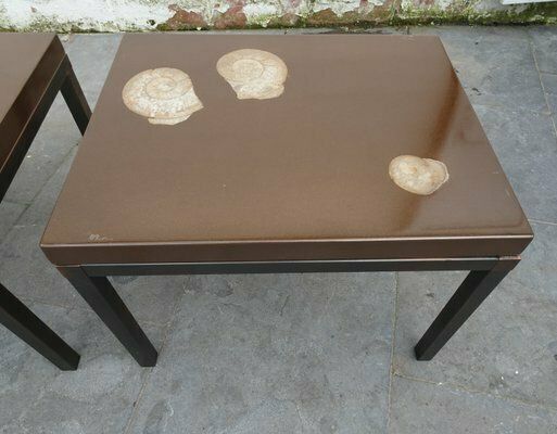 Belgian Side Tables By Ado Chale, 1970s, Set Of 2 photo for sale
