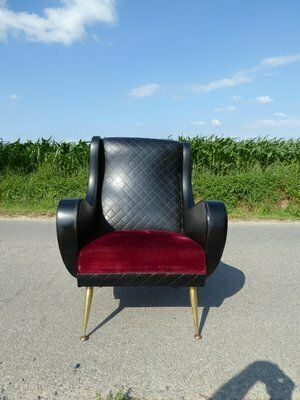 Furniture Italian Relax Lounge Chair In The Style Of Marco Zanuso, 1950s photo