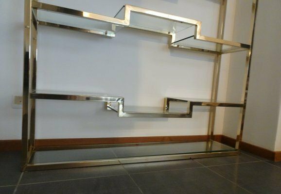 23 Ct Gilded Shelves By Dewulf Selection For Belgo Chrom / Dewulf Selection, 1970s photo vintage