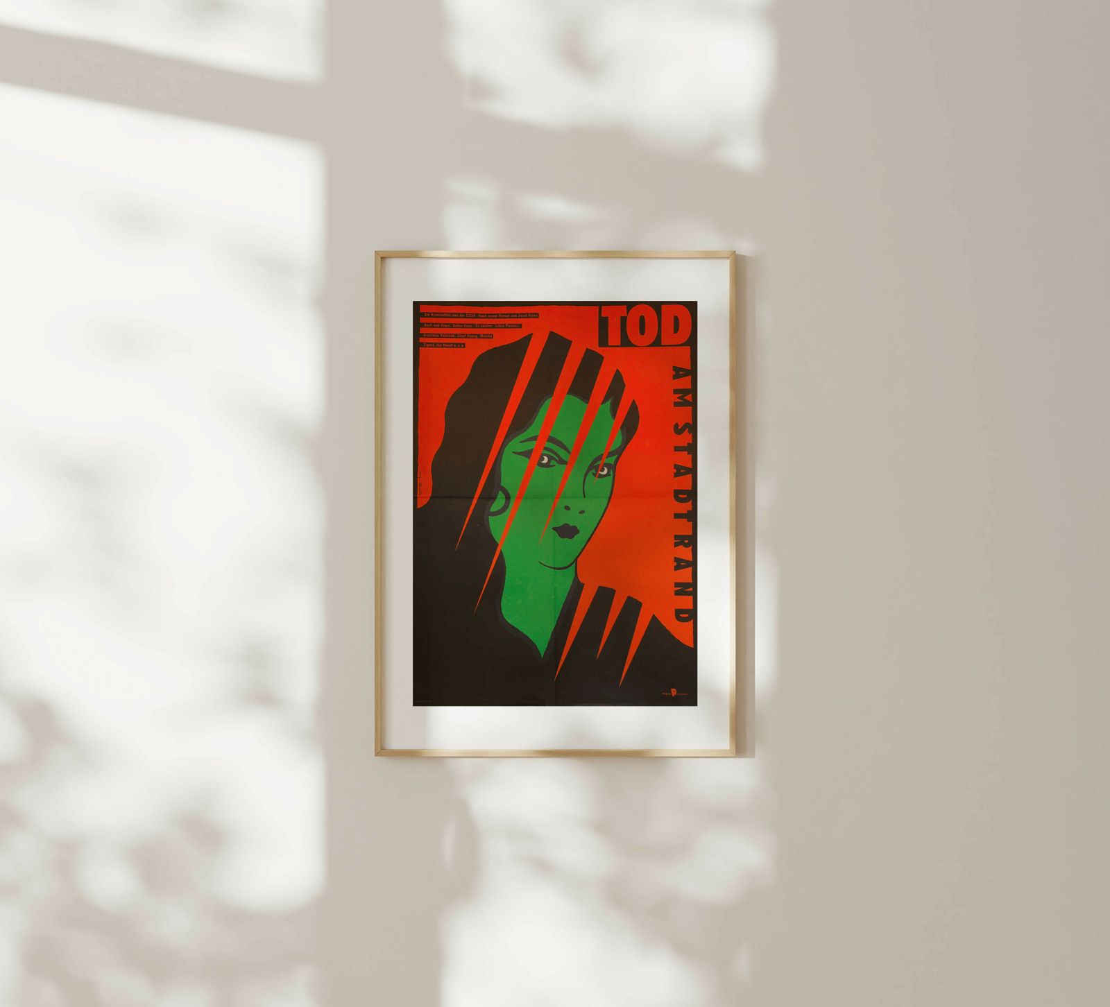 Death On The Outskirts   Original East Germany Poster | 1985 photo furniture