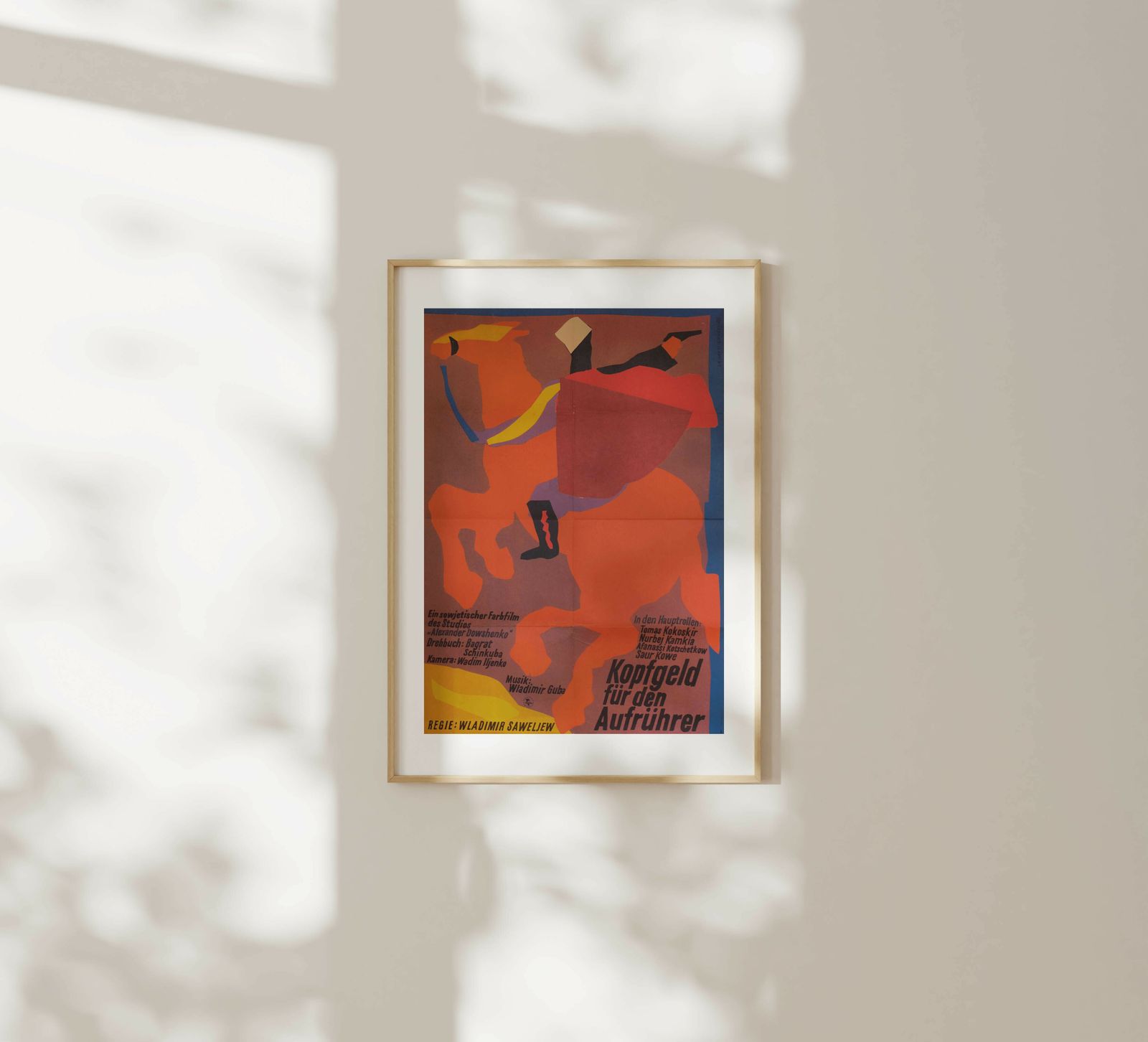 Bounty For The Rebels   Original East Germany Poster | 1976 photo furniture