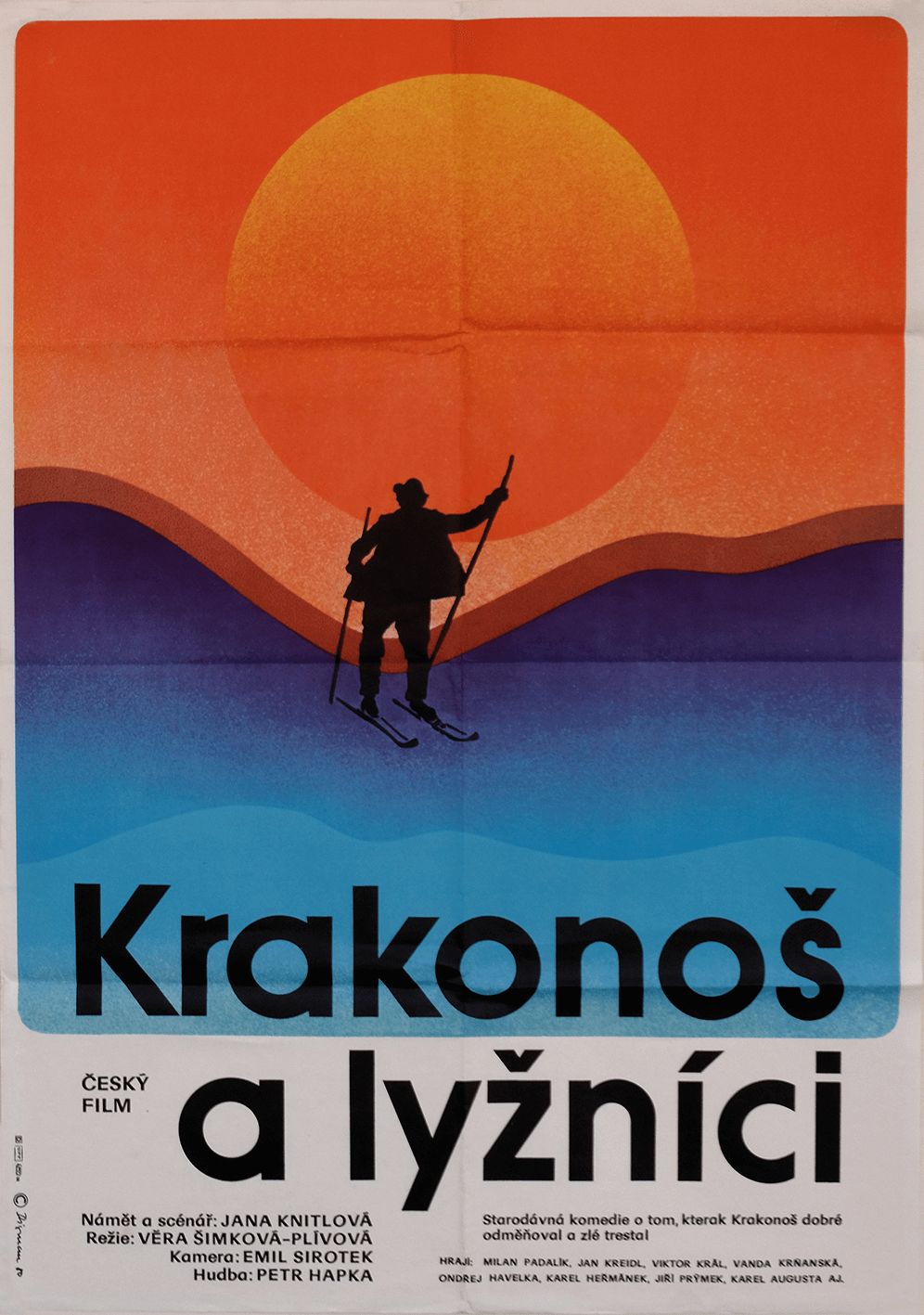 Krakonos & The Skiers   Original Czechoslovakia Poster | 1980