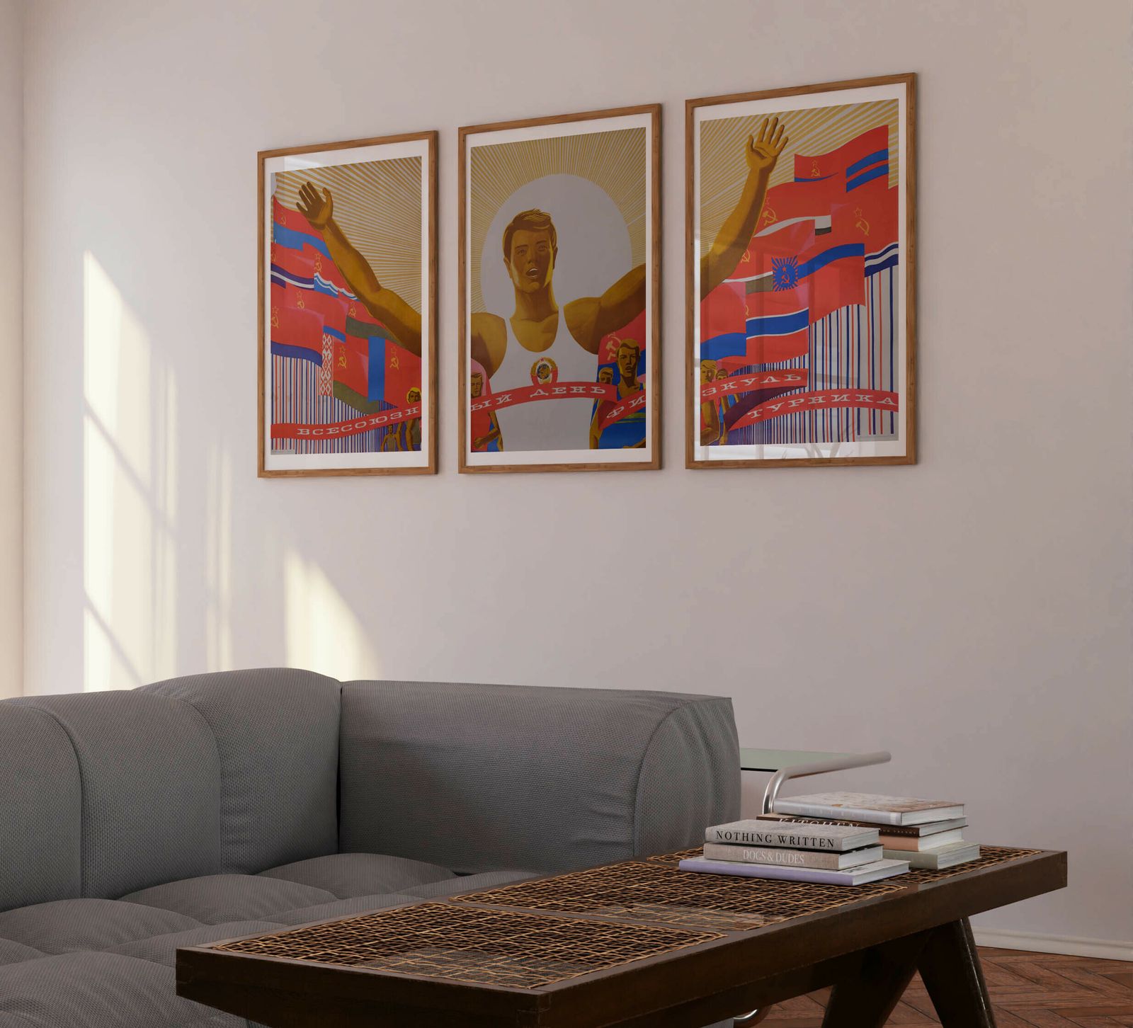 All Union Athletic Day   Original Soviet Russian Poster | 1986 photo furniture