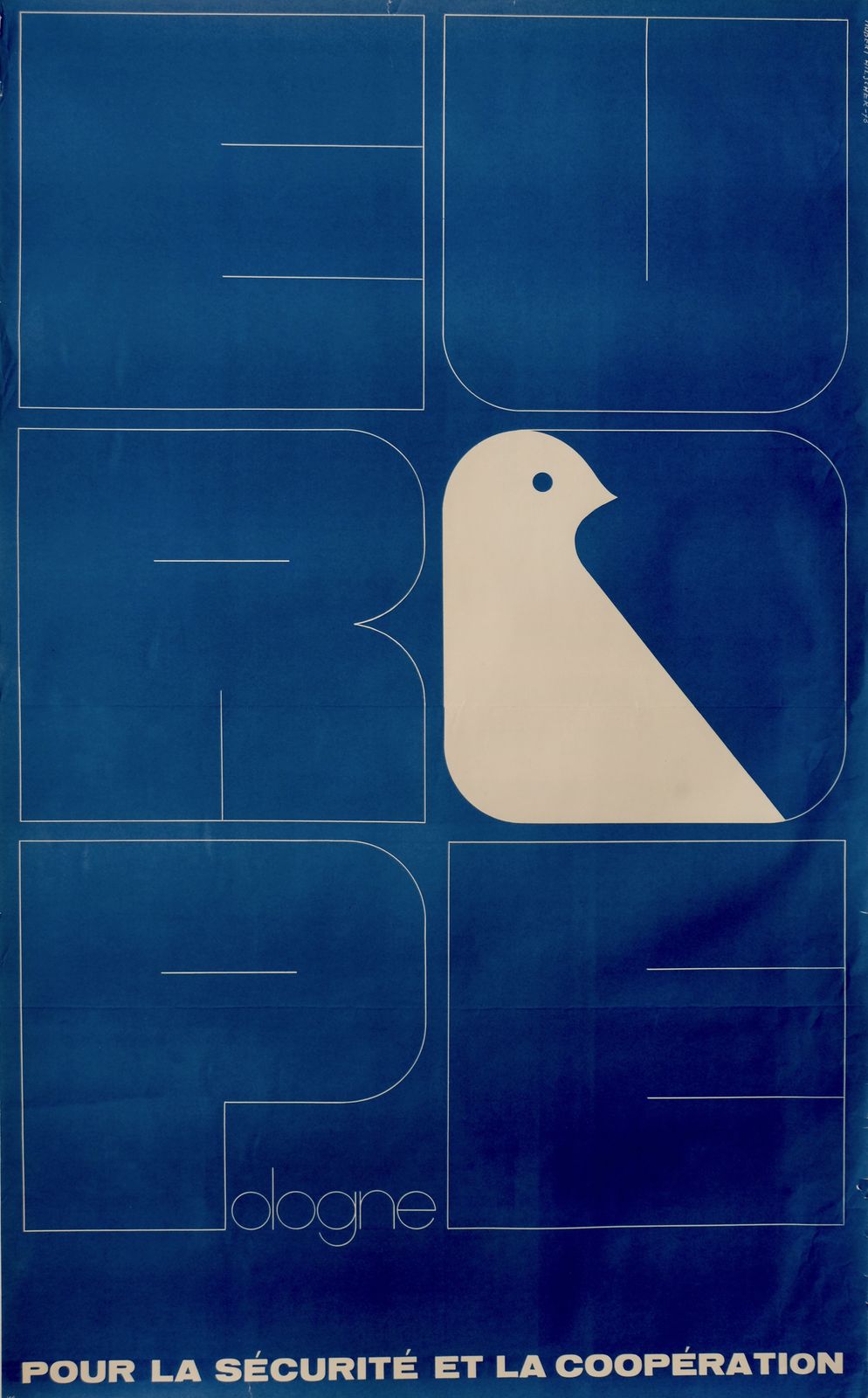 Poland And Europe   For Security And Cooperation   Original Poland Poster | 1973