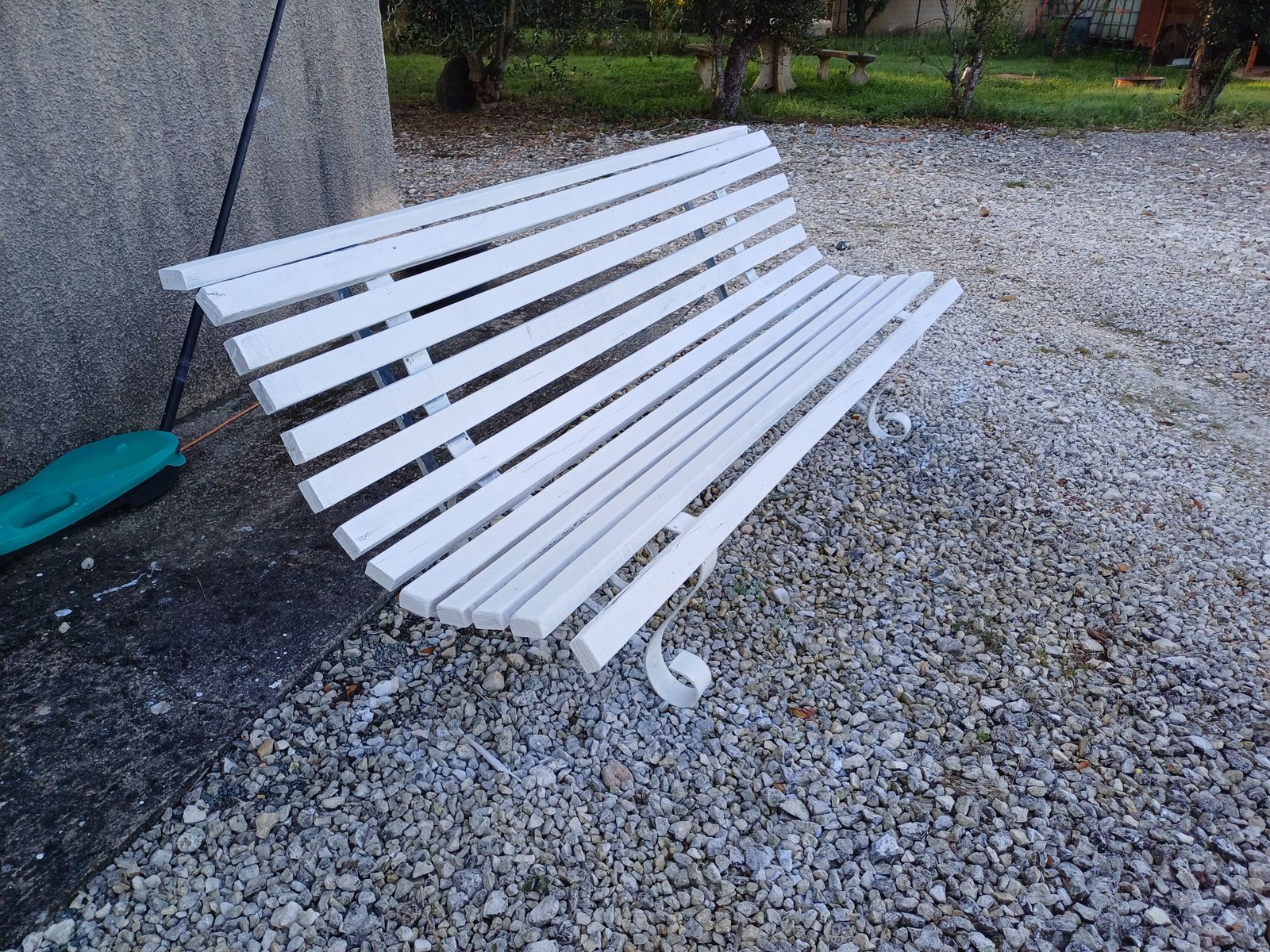 Wrought Iron And Wood Bench From The 60s photo 291.0