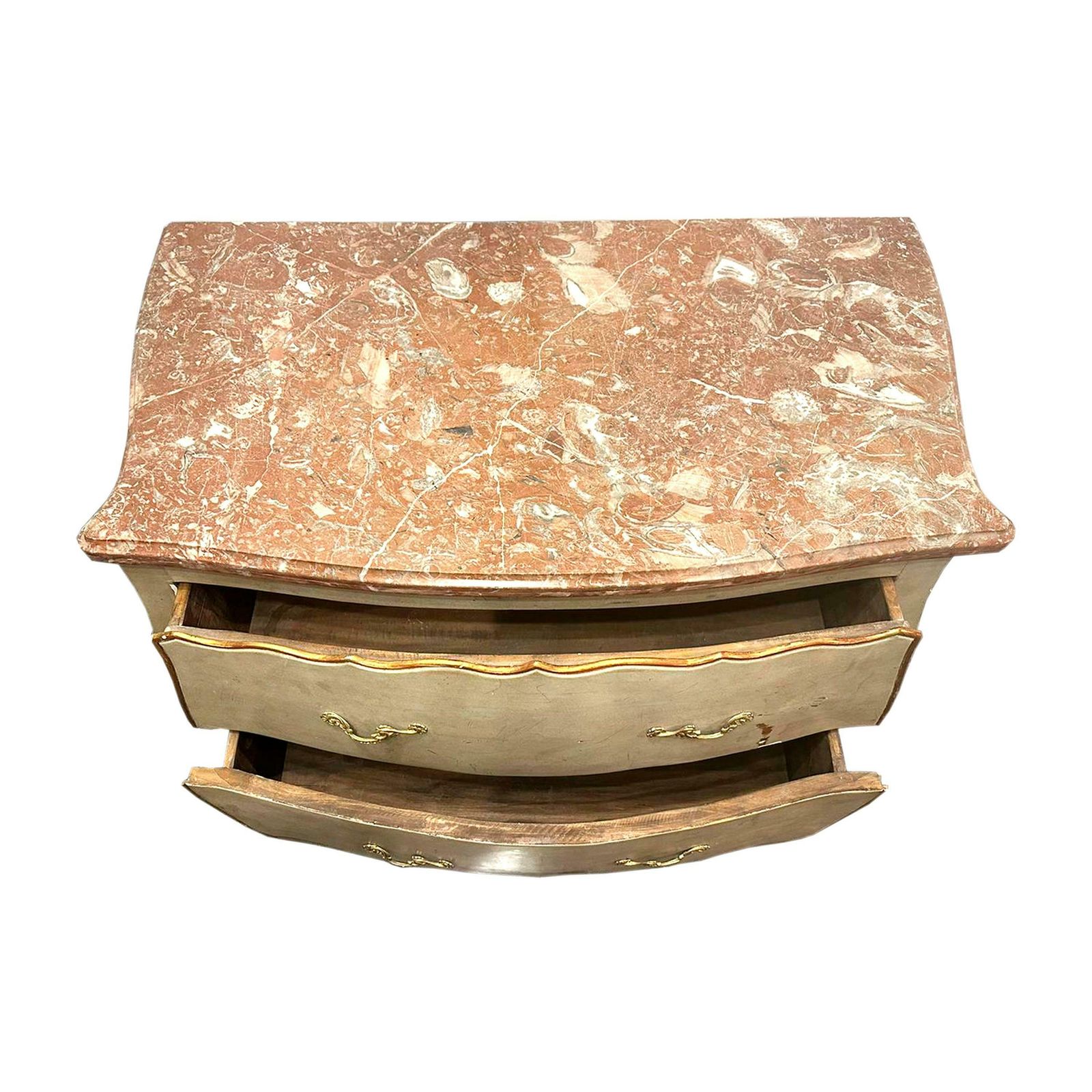 Rococo Style  Handcrafted Two Drawer Chest, Italy, 19th Century. photo 2975.0