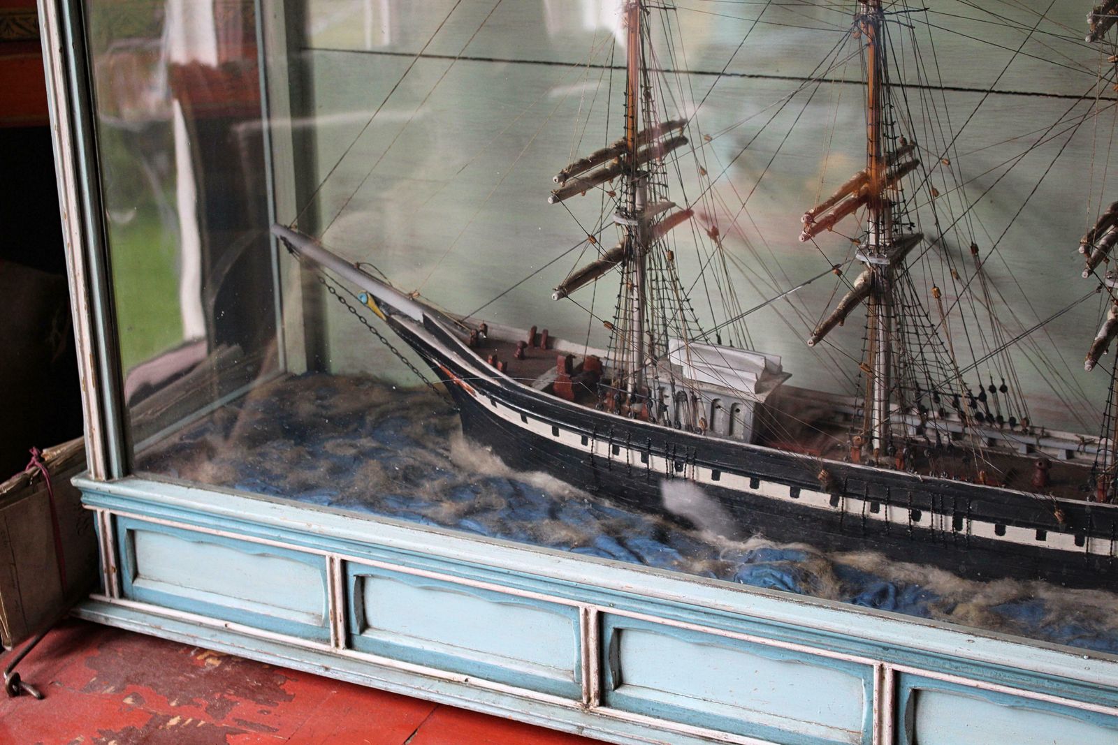 Late 19th Century Cased British Sailing Vessel Folk Art Maritime photo buy