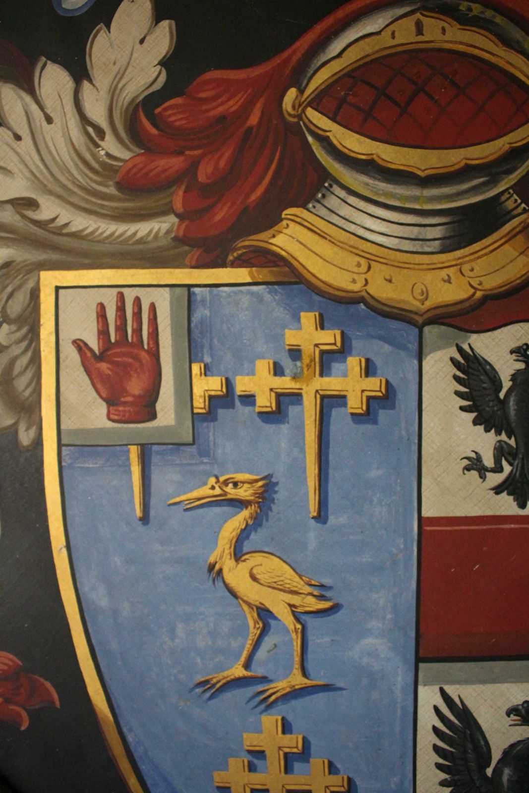 19th Century Funerary Funeral Hatchment Sir Henry Oglander Memento Mori Curio photo vinterior