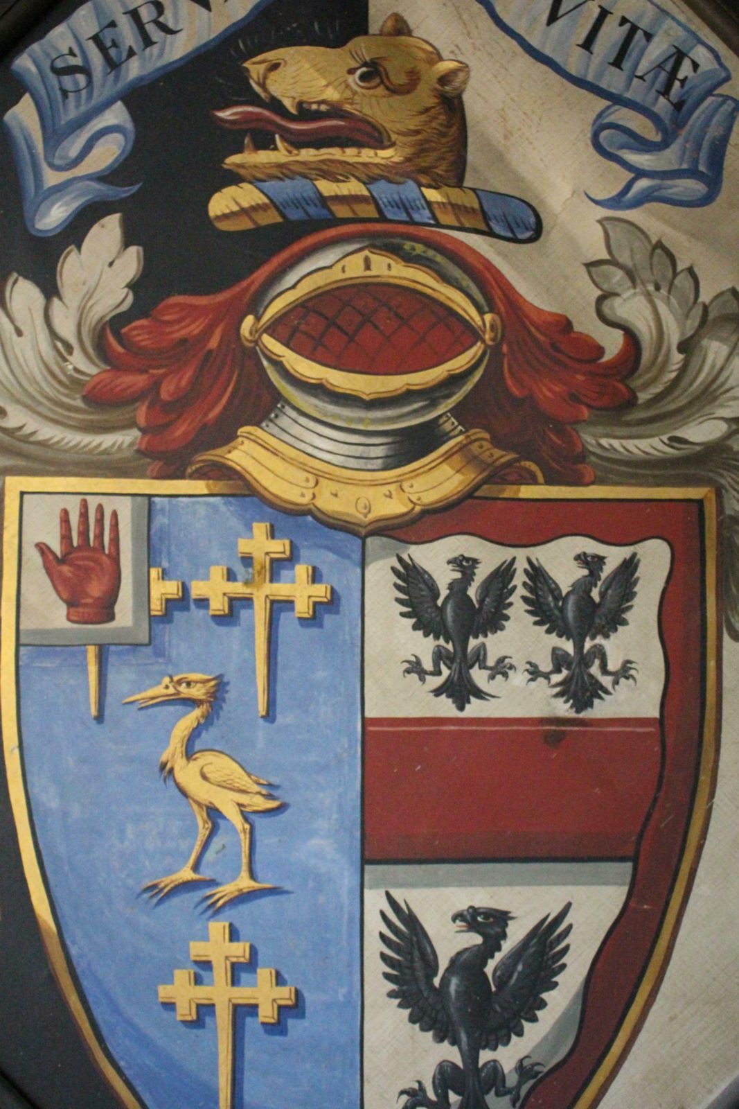 Home Decor 19th Century Funerary Funeral Hatchment Sir Henry Oglander Memento Mori Curio photo