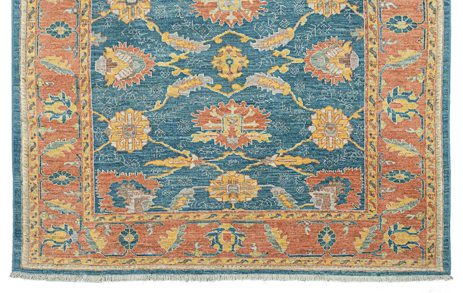 Antique Finished Ushak Carpet 376x312cm photo buy