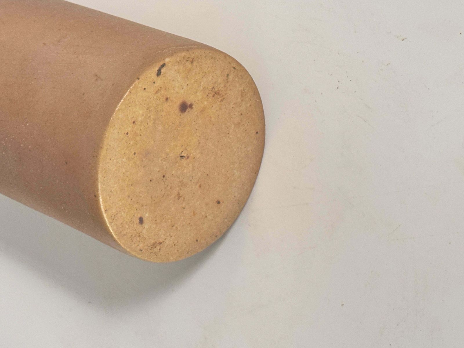 Stoneware Bottle Or Vase Brown Color France 20th Century photo for sale