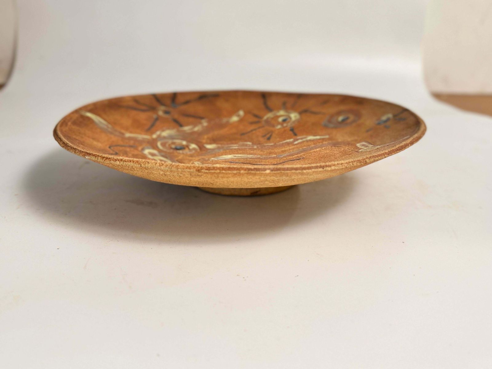 Art Deco Platter Tray Brass And Brown Brass Handles And Mirror, France, 1930 photo vinterior