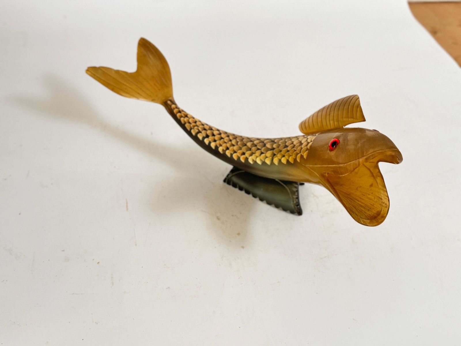 Horn Sculpture Representing A Fish Mid Century  France 20th Century photo 363.0