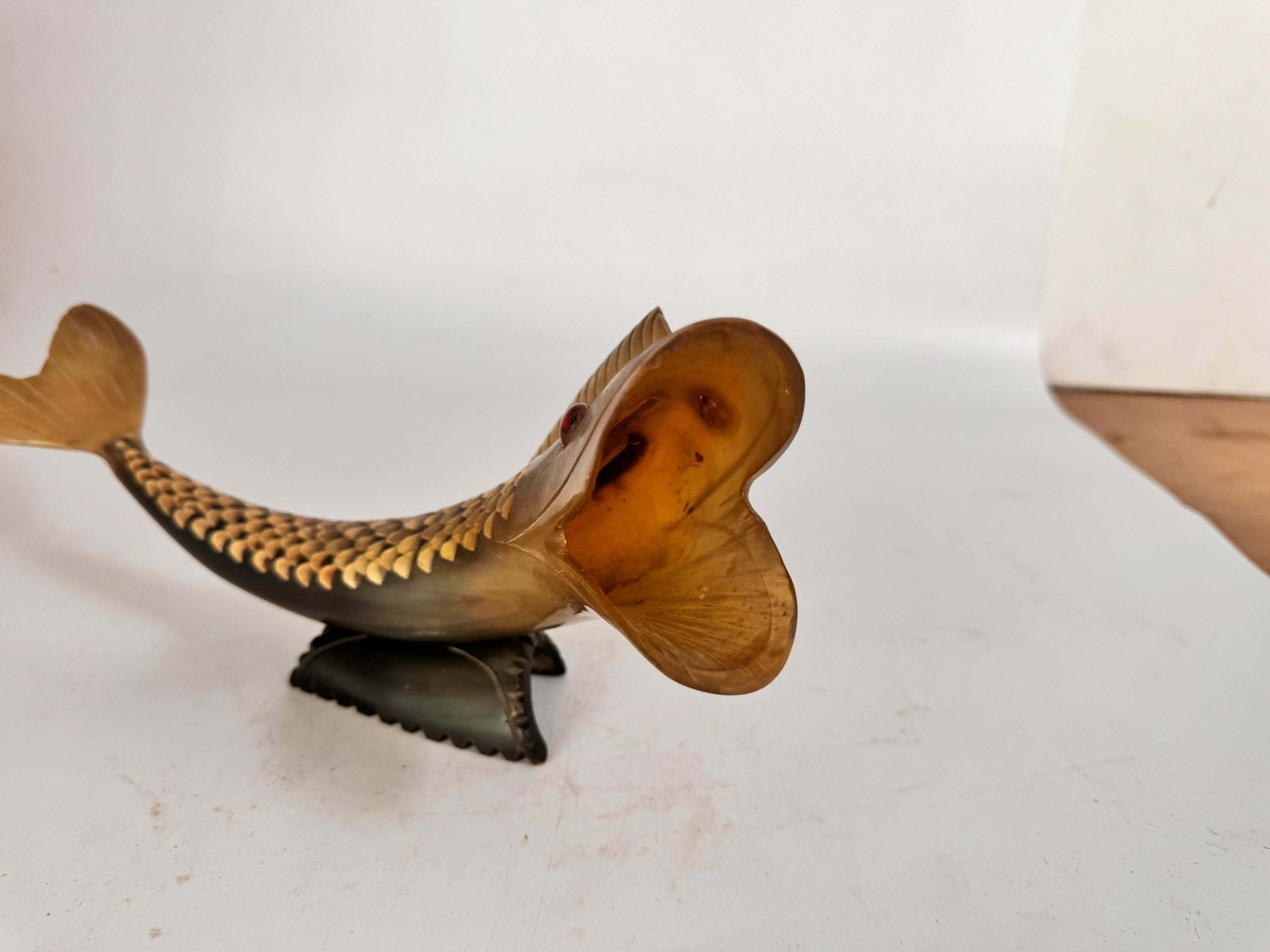 photo for sale Horn Sculpture Representing A Fish Mid Century  France 20th Century