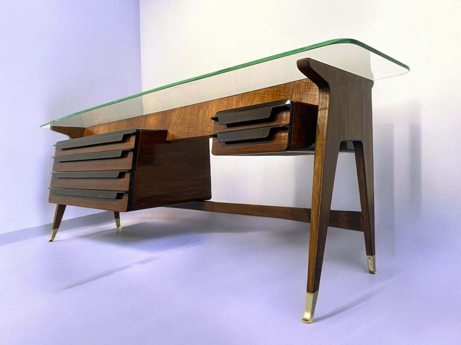 photo vinterior Italian Midcentury Sideboard Console Dresser Designed By Vittorio Dassi, 1950s