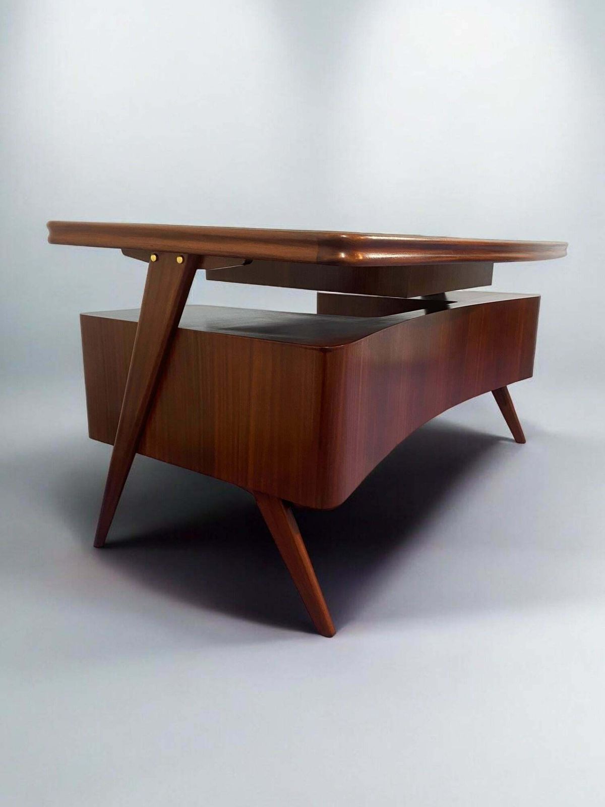 Italian Mid Century Executive Desk Designed By Vittorio Dassi In 1950s photo buy
