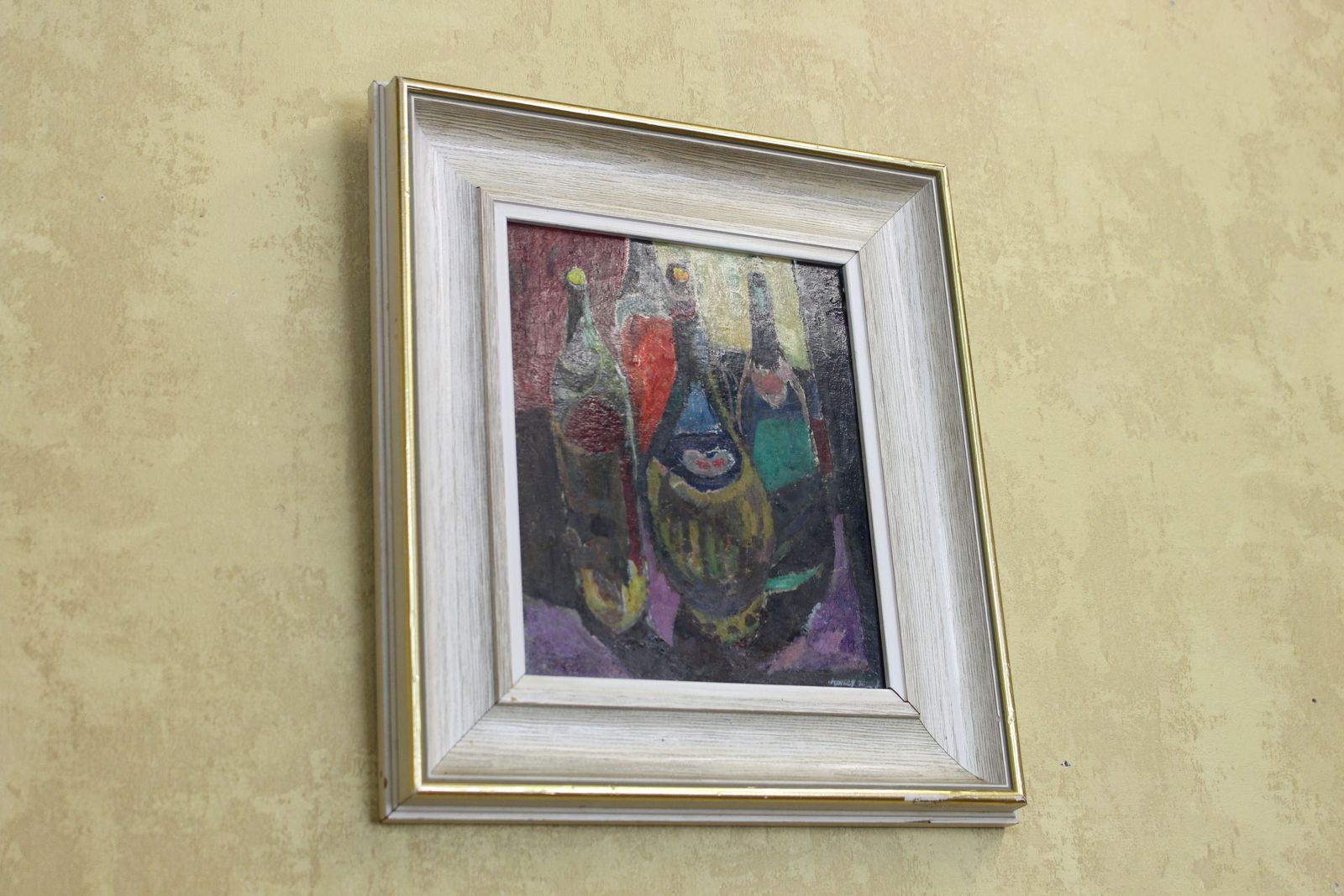 James Neal Oil Painting ” Bouteilles” photo furniture