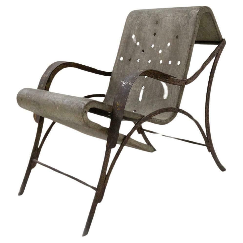 Prototype Of An Aluminum Armchair By Gabriele Mucchi