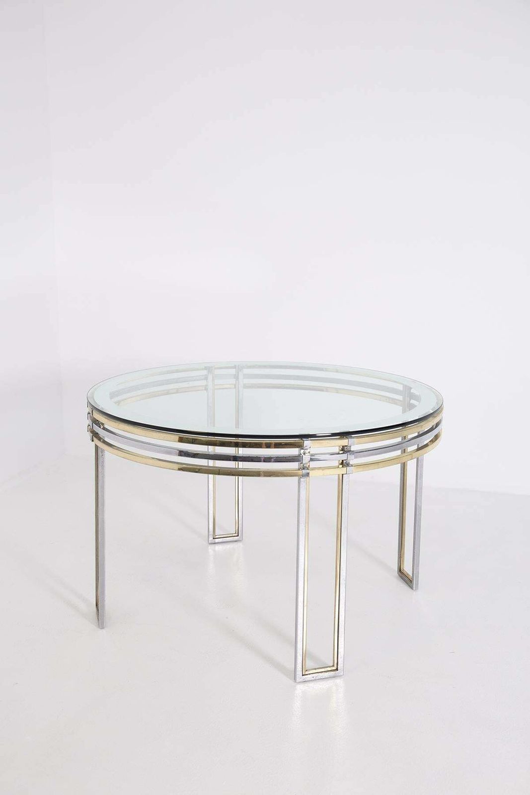 Italian Dining Table By Romeo Rega In Steel photo vinterior