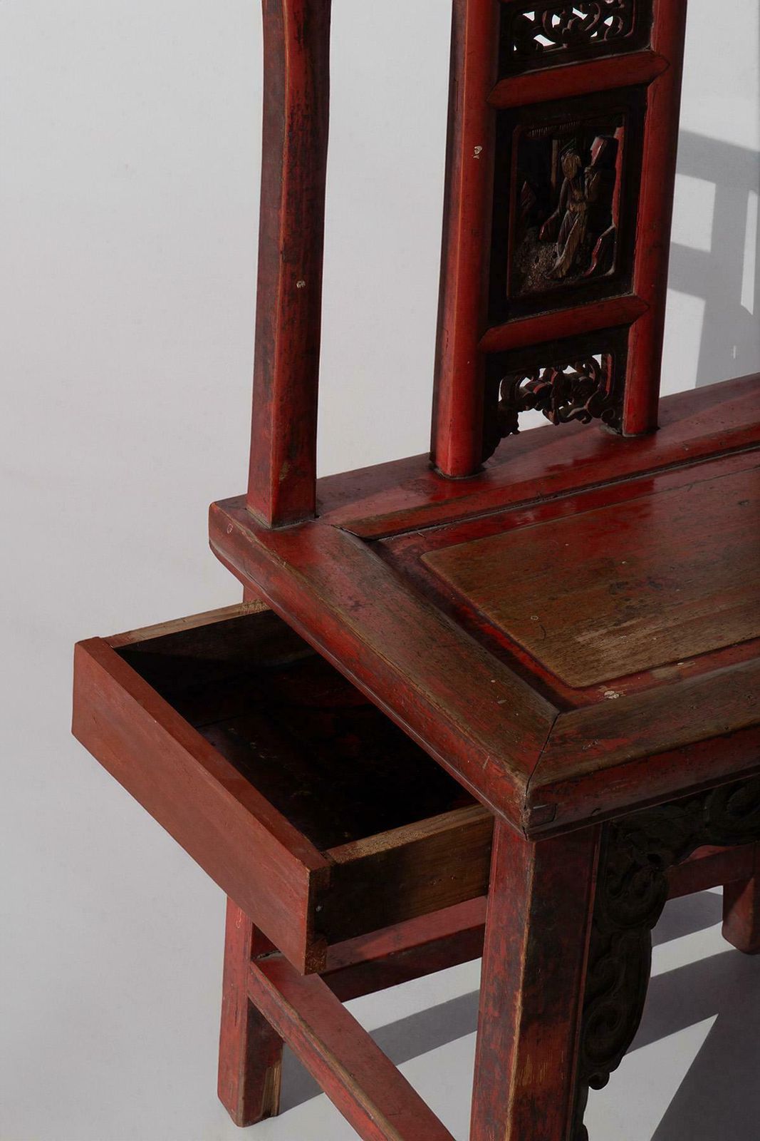 Traditional Qing Style Chair With Hidden Drawer photo 1552.0