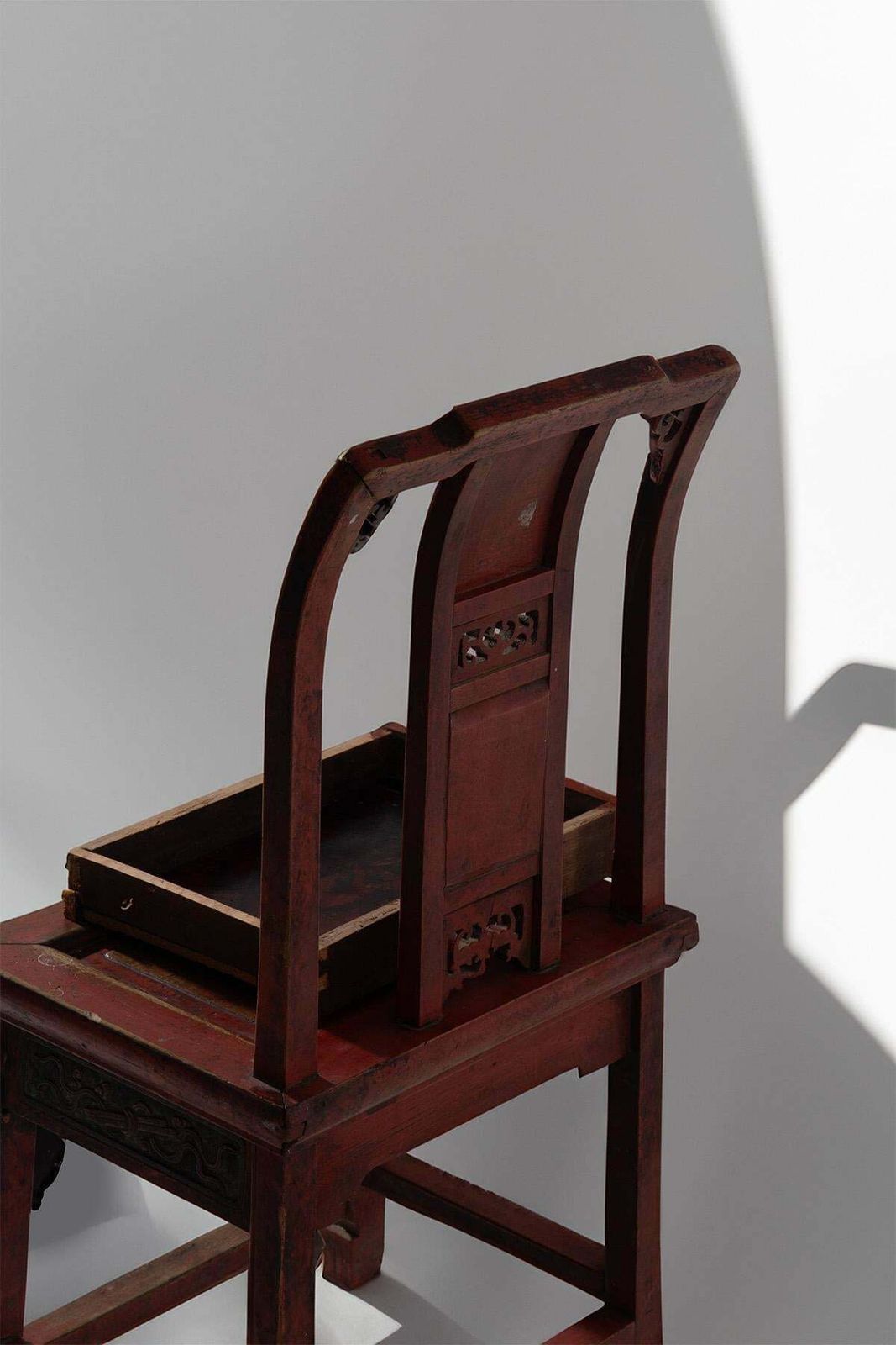 Traditional Qing Style Chair With Hidden Drawer photo buy