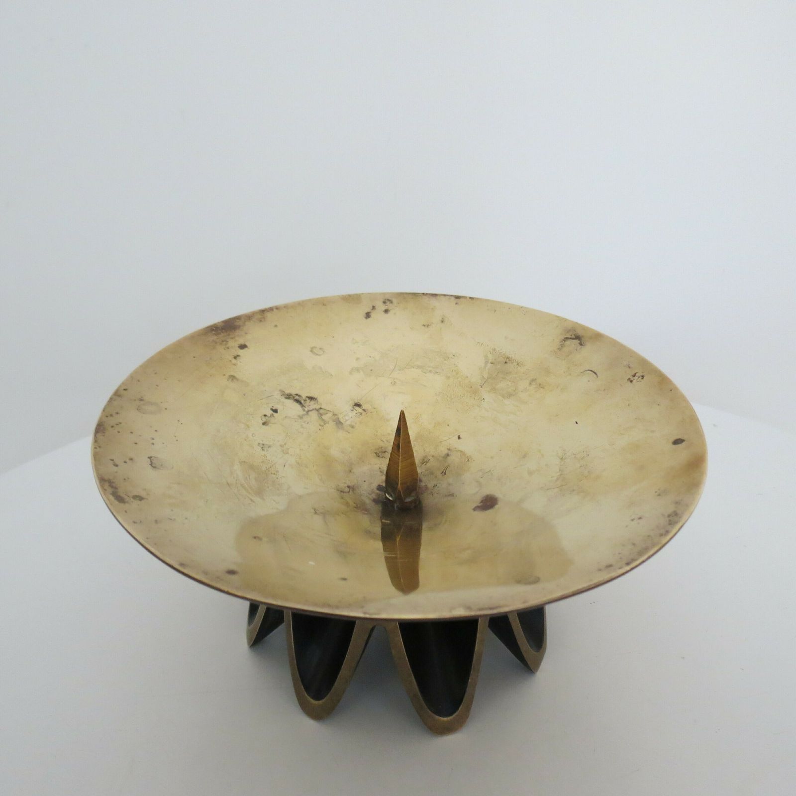 1960s Walter Bosse And Herta Baller Candle Holder Brass And Cast Vienna Austria photo Home Decor