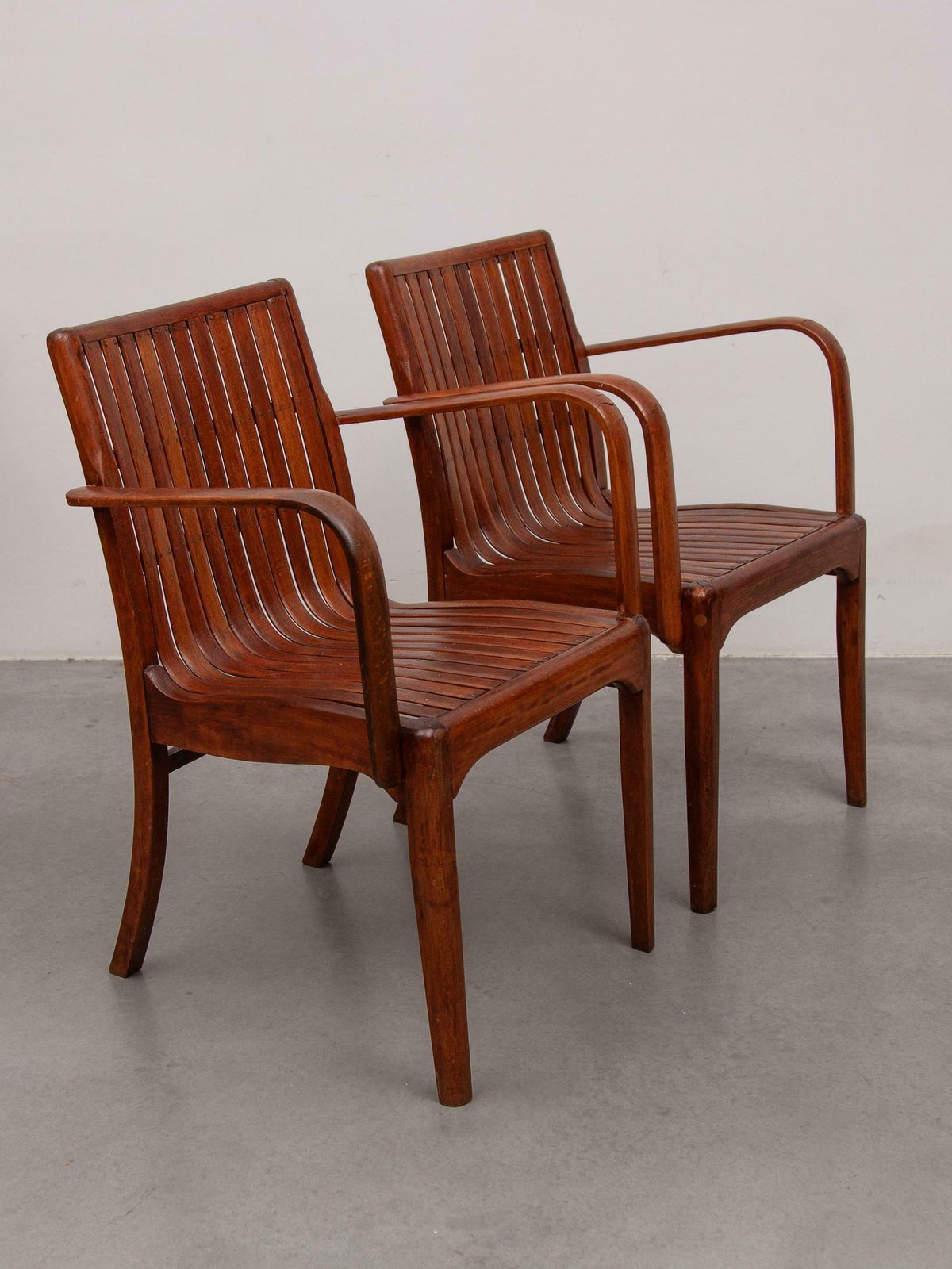2566.0 Slatted Arm Chair Art Nouveau Designed By Thonet photo