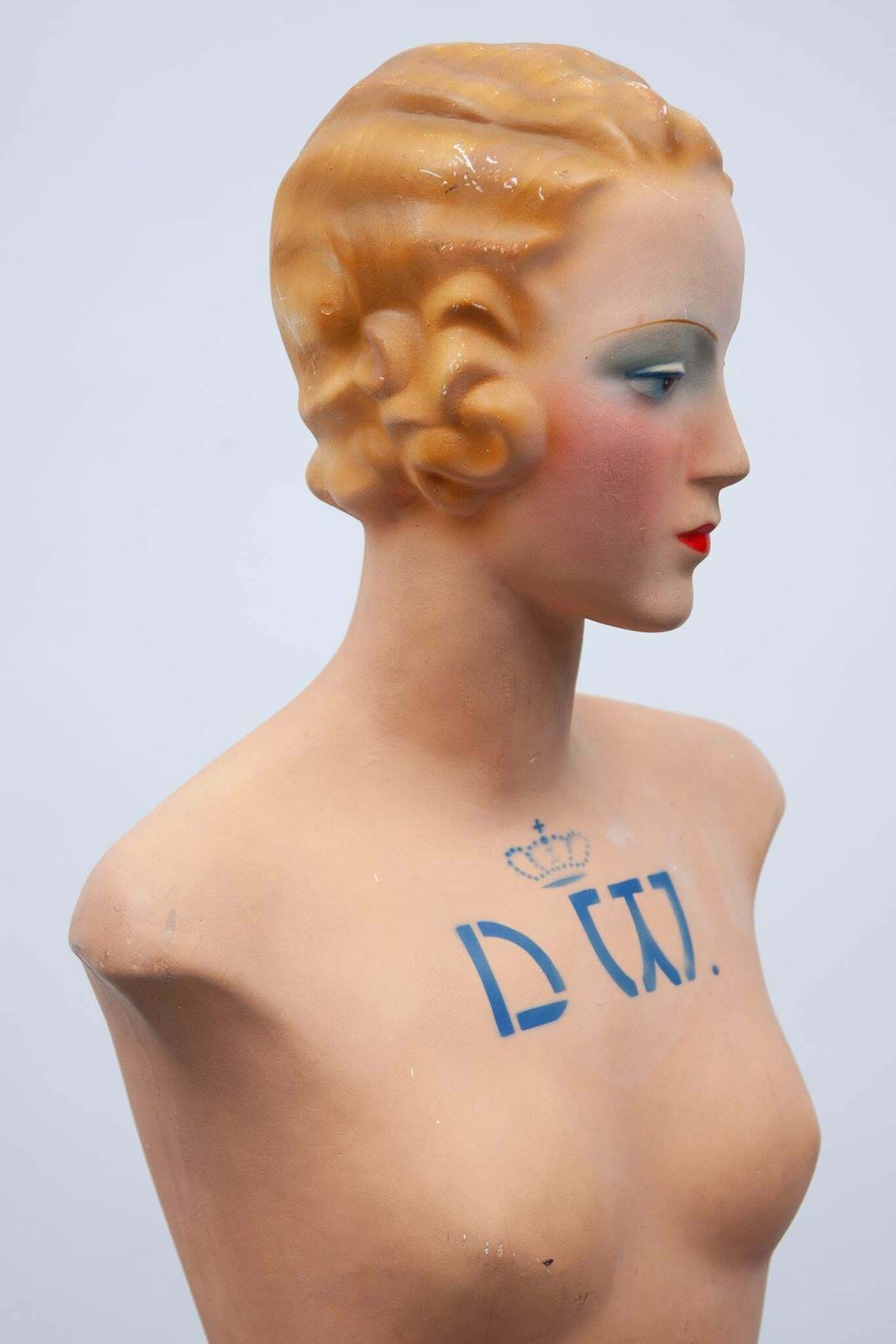 photo for sale Art Deco Mannequin Buste Siegel Deposé Bruxelles