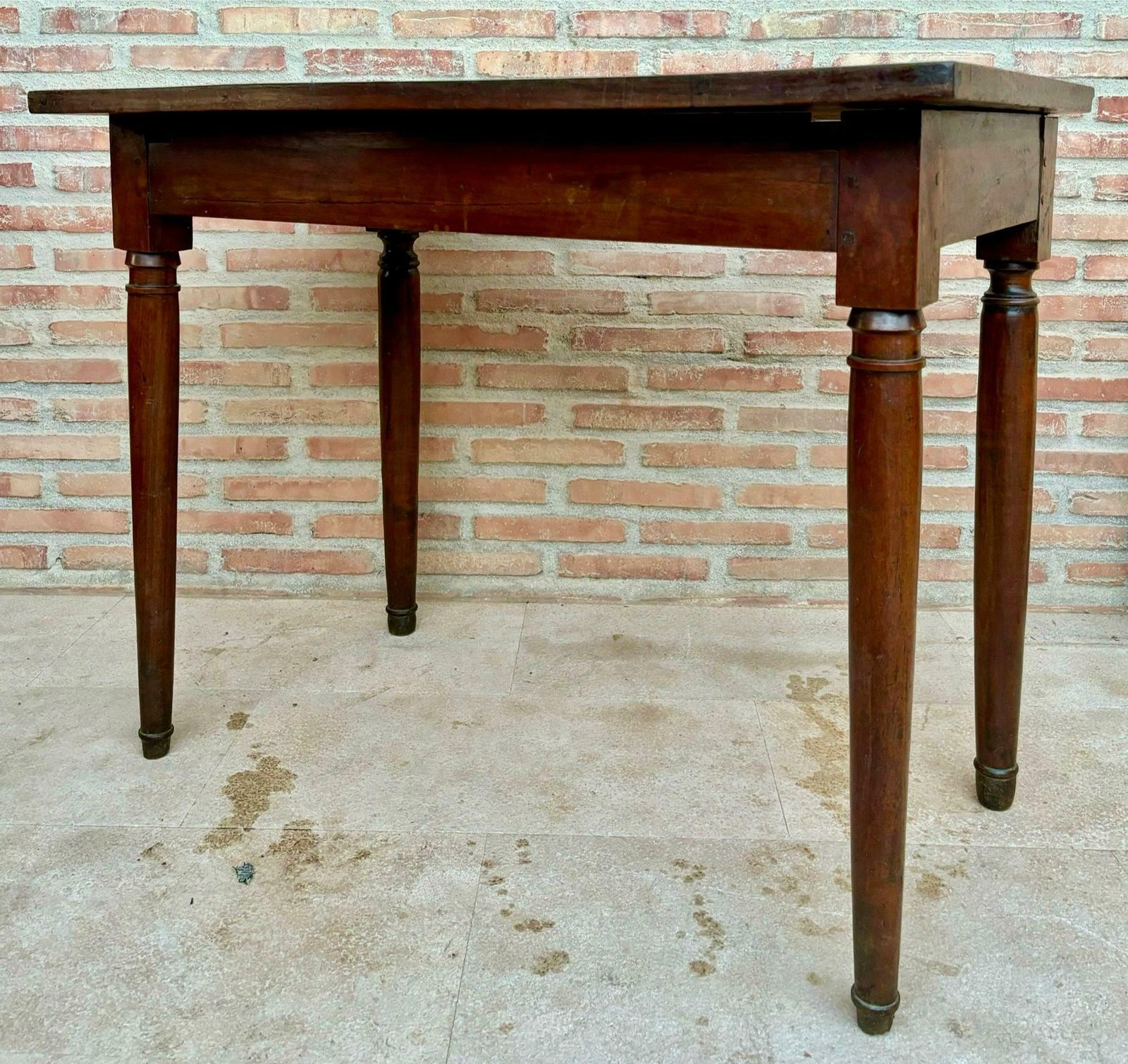 19th Century French Oak Worktable, 1890s photo furniture