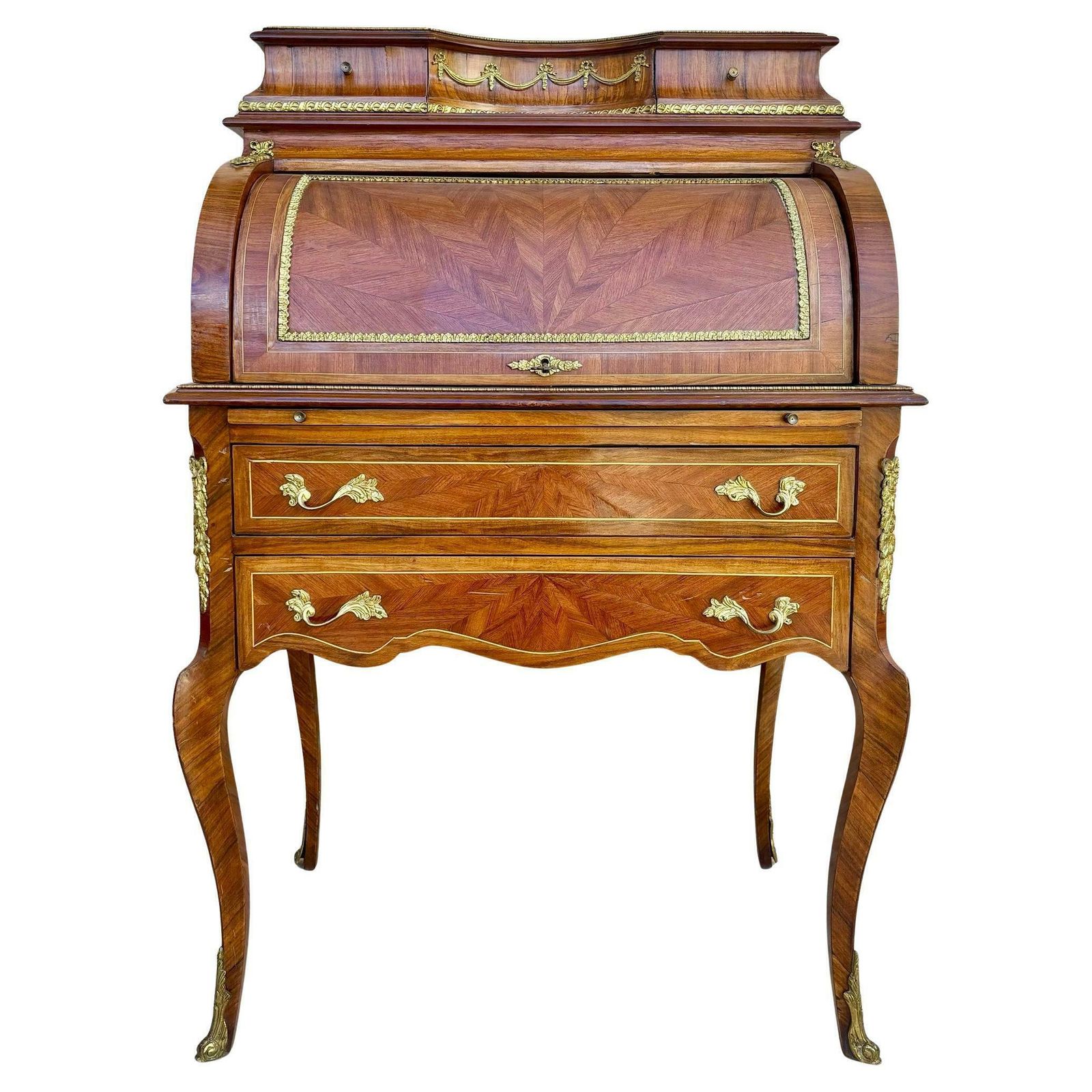 Secrétaire à cylindre français, années 1890