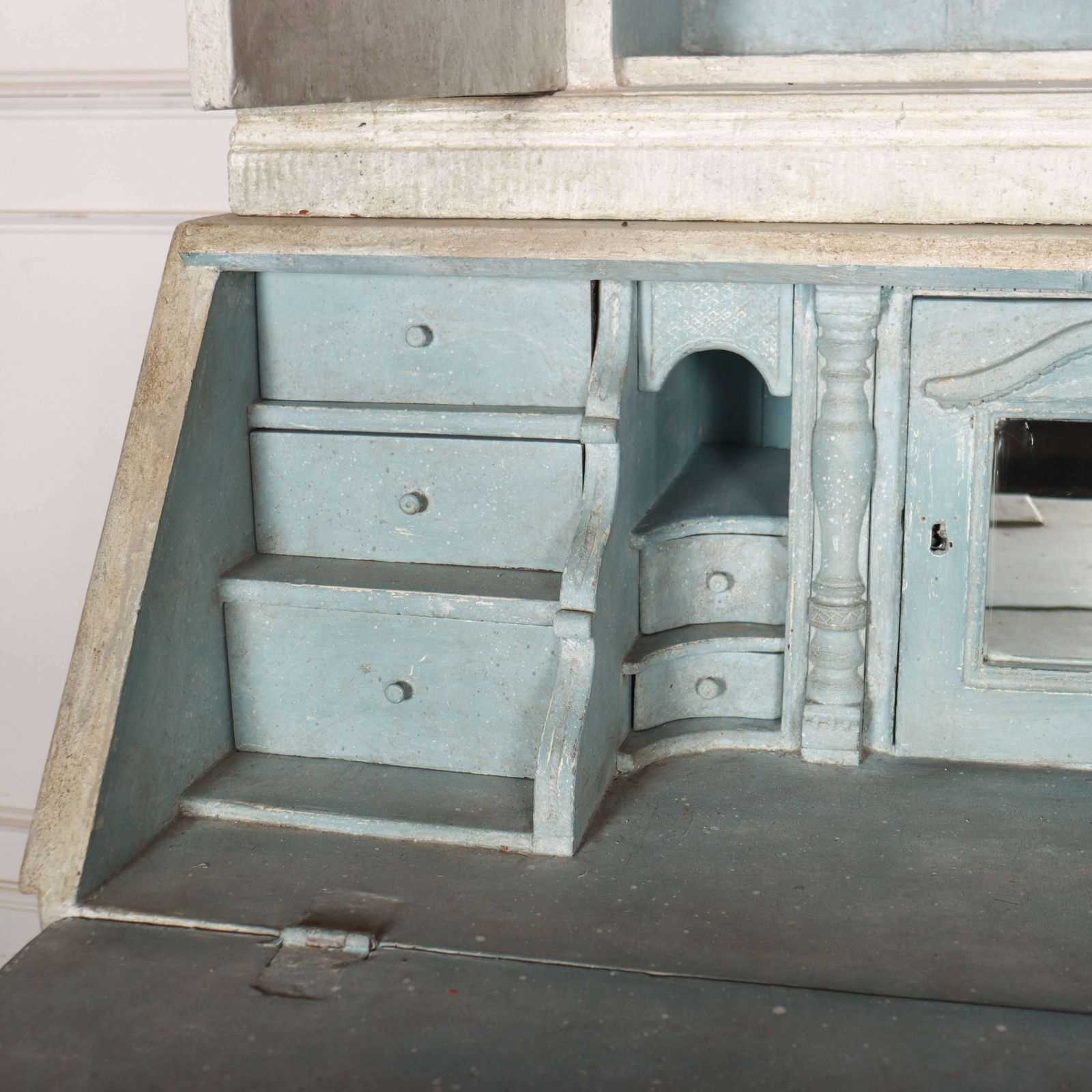 Furniture Danish Painted Bureau Bookcase photo