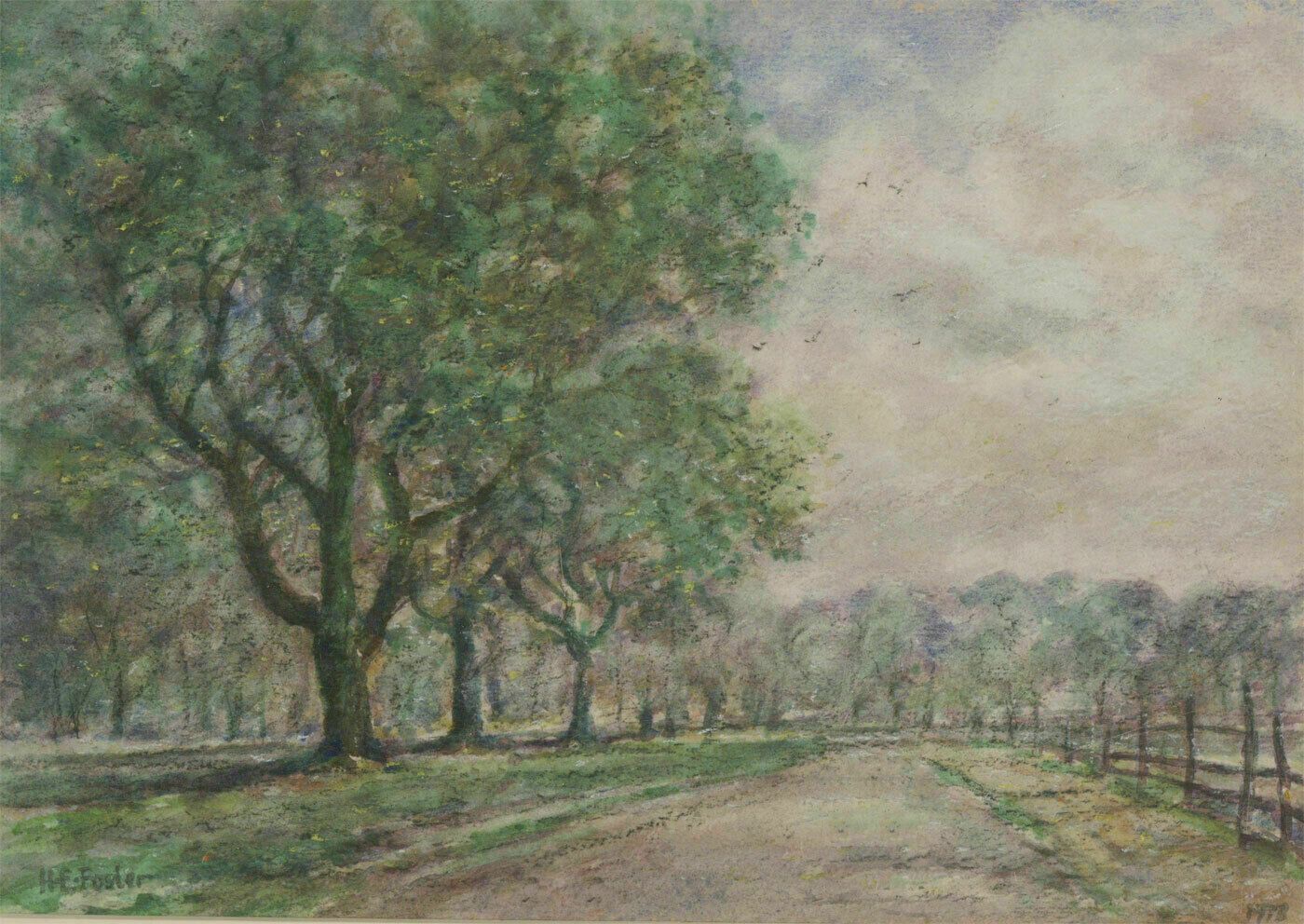 Henry E. Foster (1921 2010)   1978 Watercolour, Quernmore Park, Caton, Lancs. photo furniture