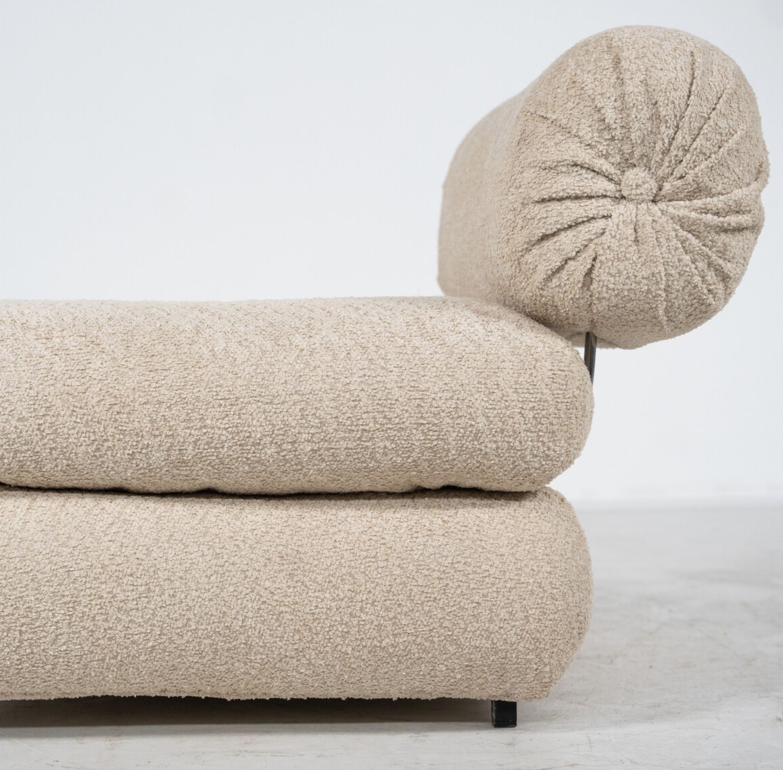 Mid Century Modern Small Armchair, Italy, 1970s – New Upholstery photo for sale