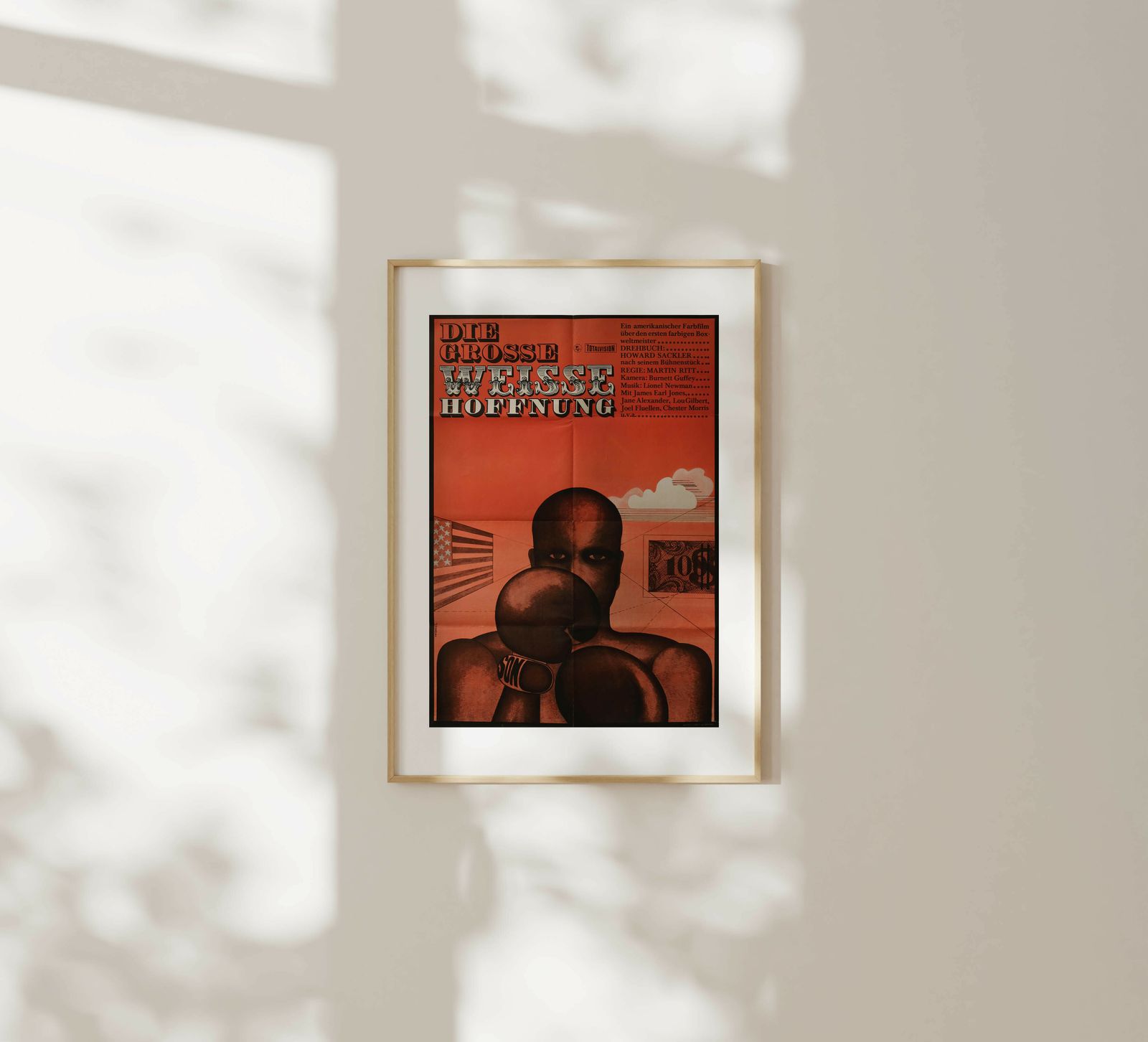 The Great White Hope   Original East Germany Poster | 1973 photo furniture